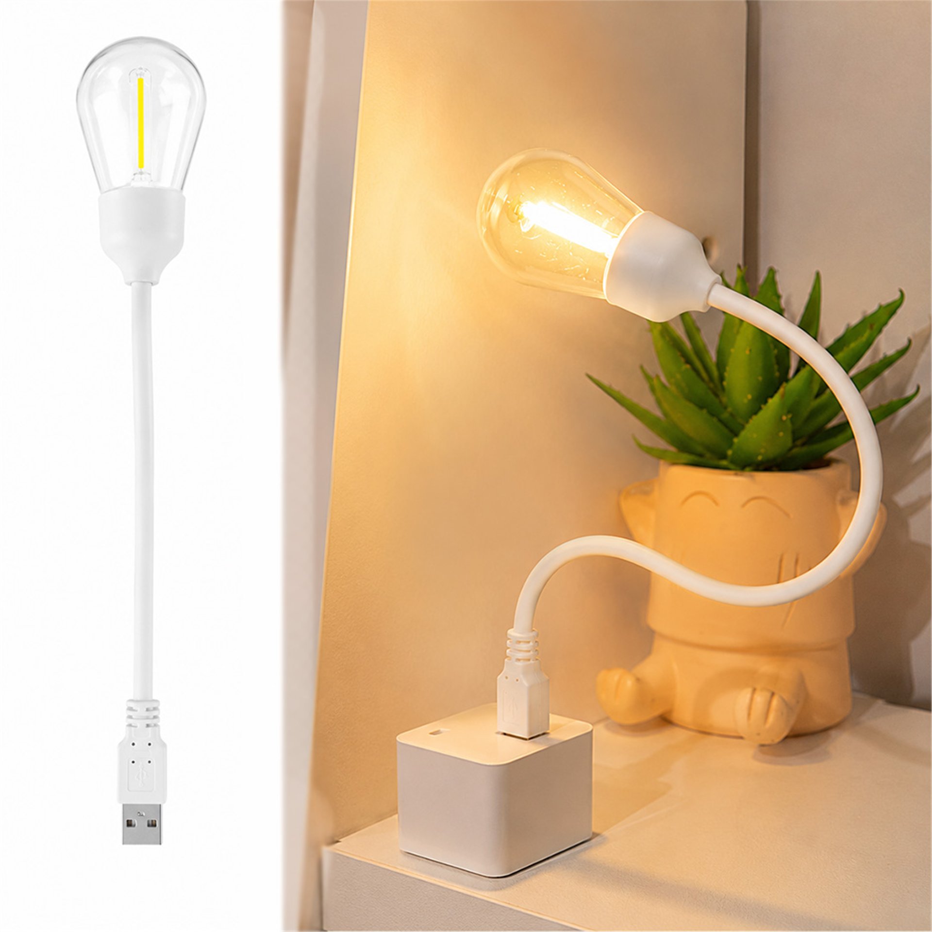 Powermaster Powermaster PM-25790 Esnek Usb'li Ledli Gece Lambası - Gece Lambaları