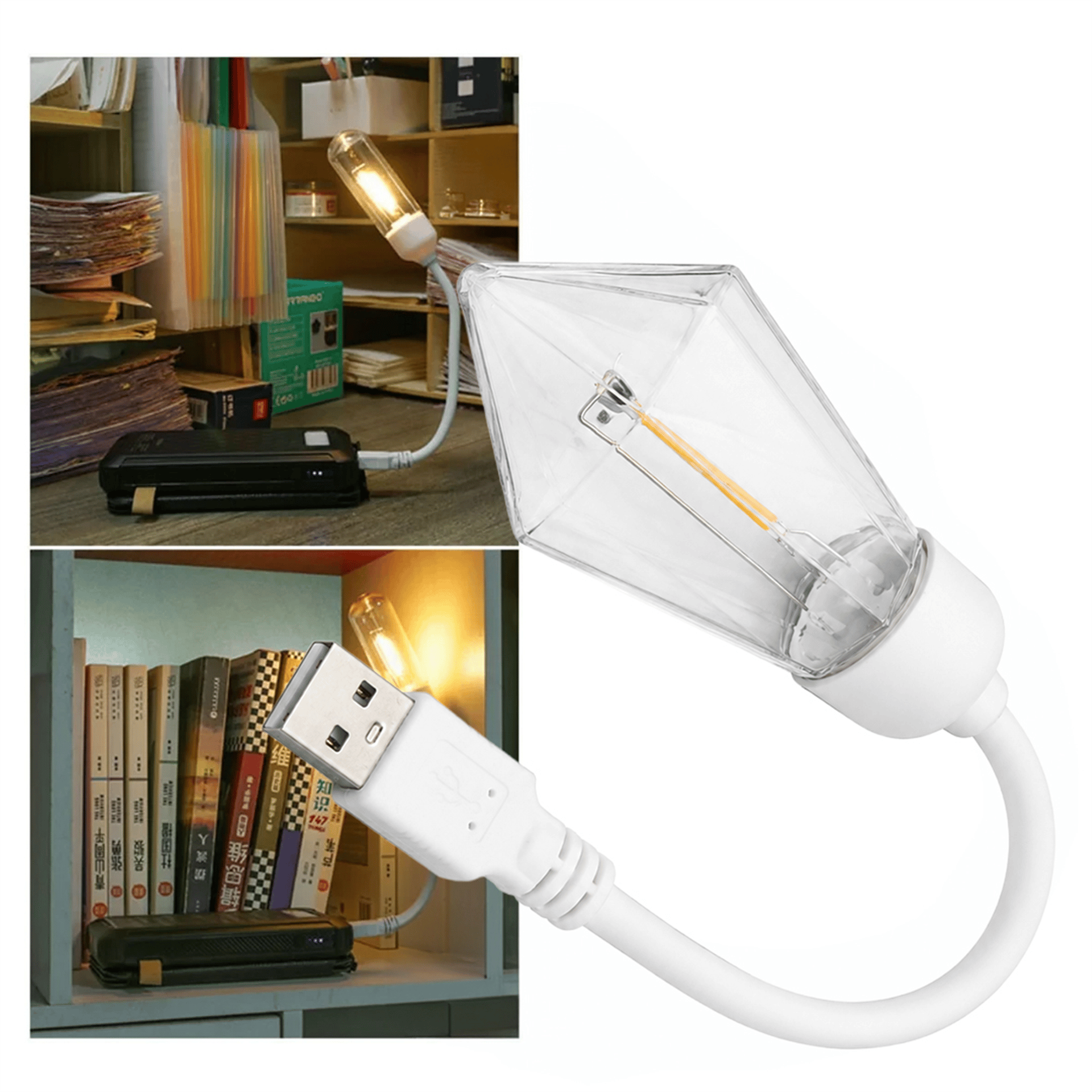 Powermaster Powermaster PM-25791 Esnek Gövdeli USB Günışığı COB Led Edison Masa ve Kitap Okuma Lambası - Gece Lambaları