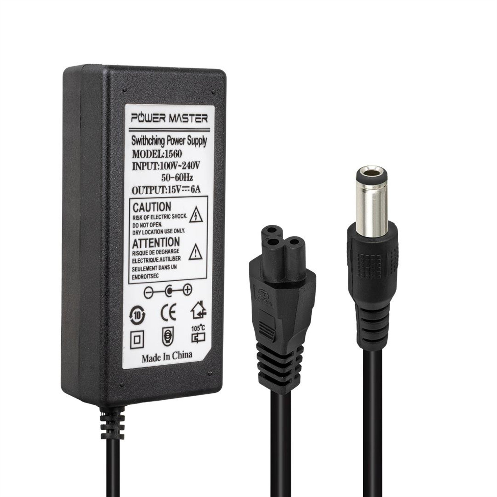 Powermaster Powermaster PM-31062 15 Volt - 6 Amper 6.3*3.0 Mm Uçlu Adaptör (Toshiba Notebook) - Adaptörler