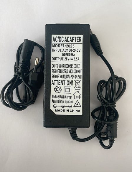 POWERMASTER PM-31743 20 VOLT - 2.5 AMPER 5.5*2.5 MM UÇLU ADAPTÖR