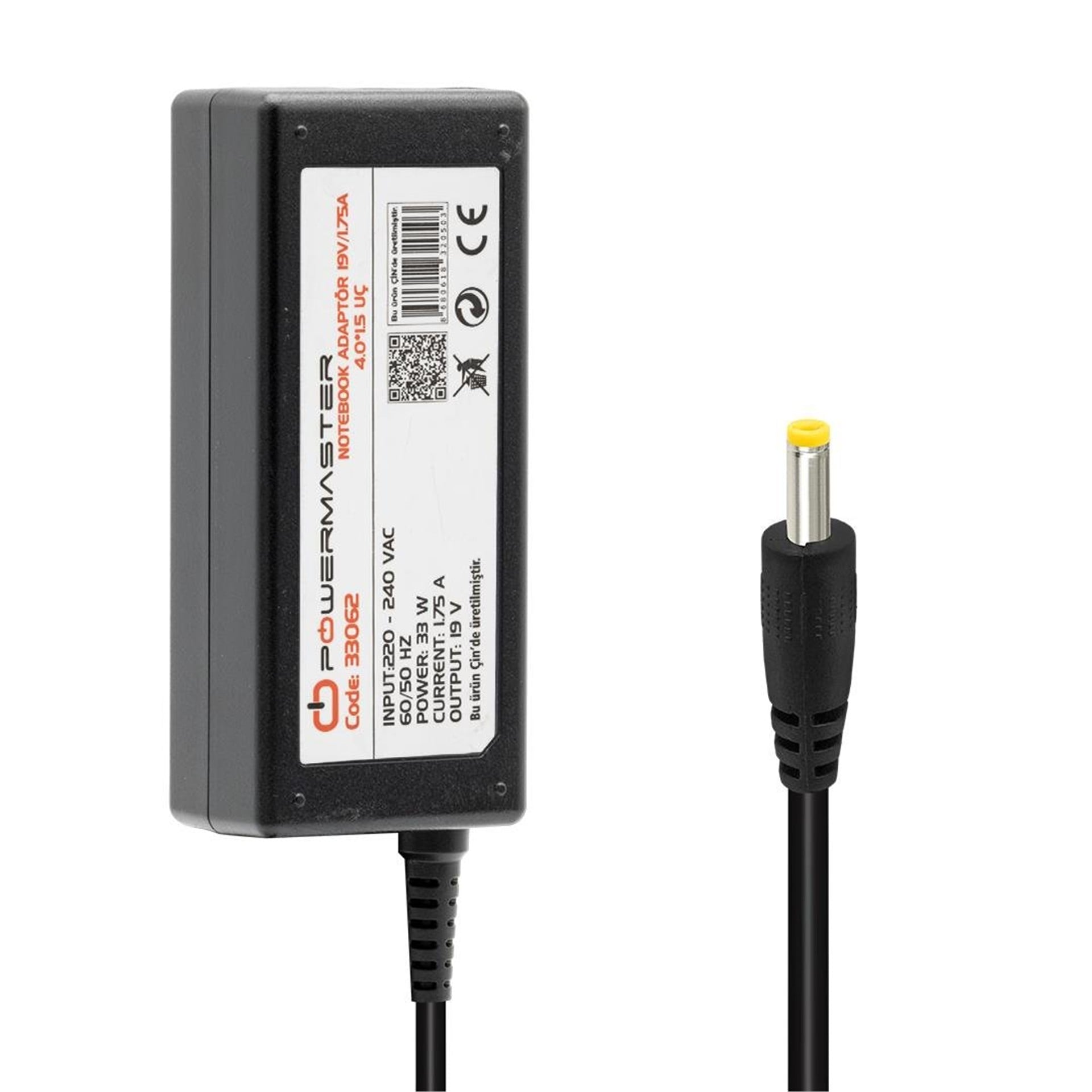 Powermaster Powermaster PM-33062 19 Volt - 1.75 Amper 4.0*1.5 Mm Uçlu Adaptör (Asus Notebook) - Adaptörler