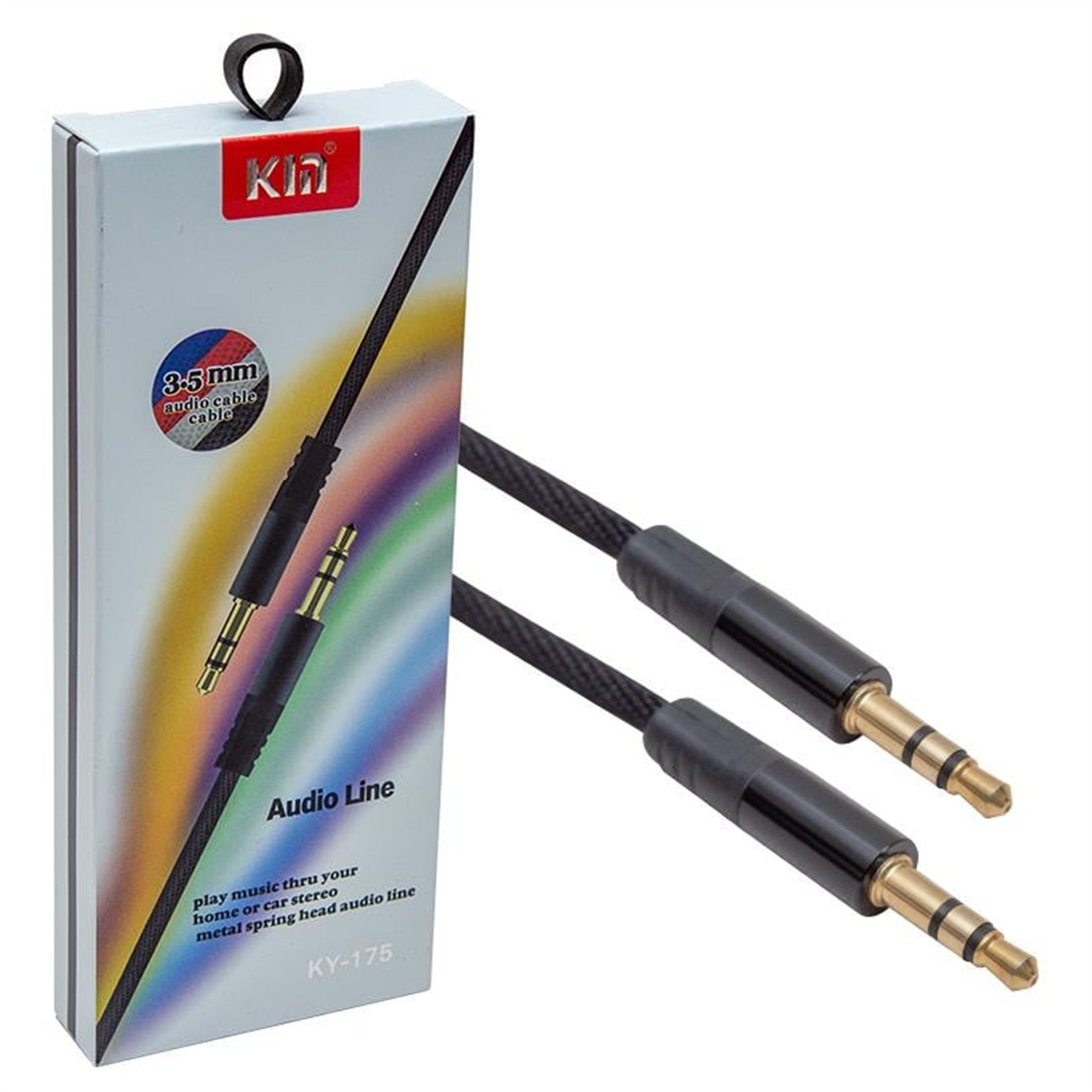 Powermaster Powermaster PM-3773 3.5 Mm Erkek/Erkek Siyah 1.1 Metre Stereo Aux Kablo - AUX Kablolar
