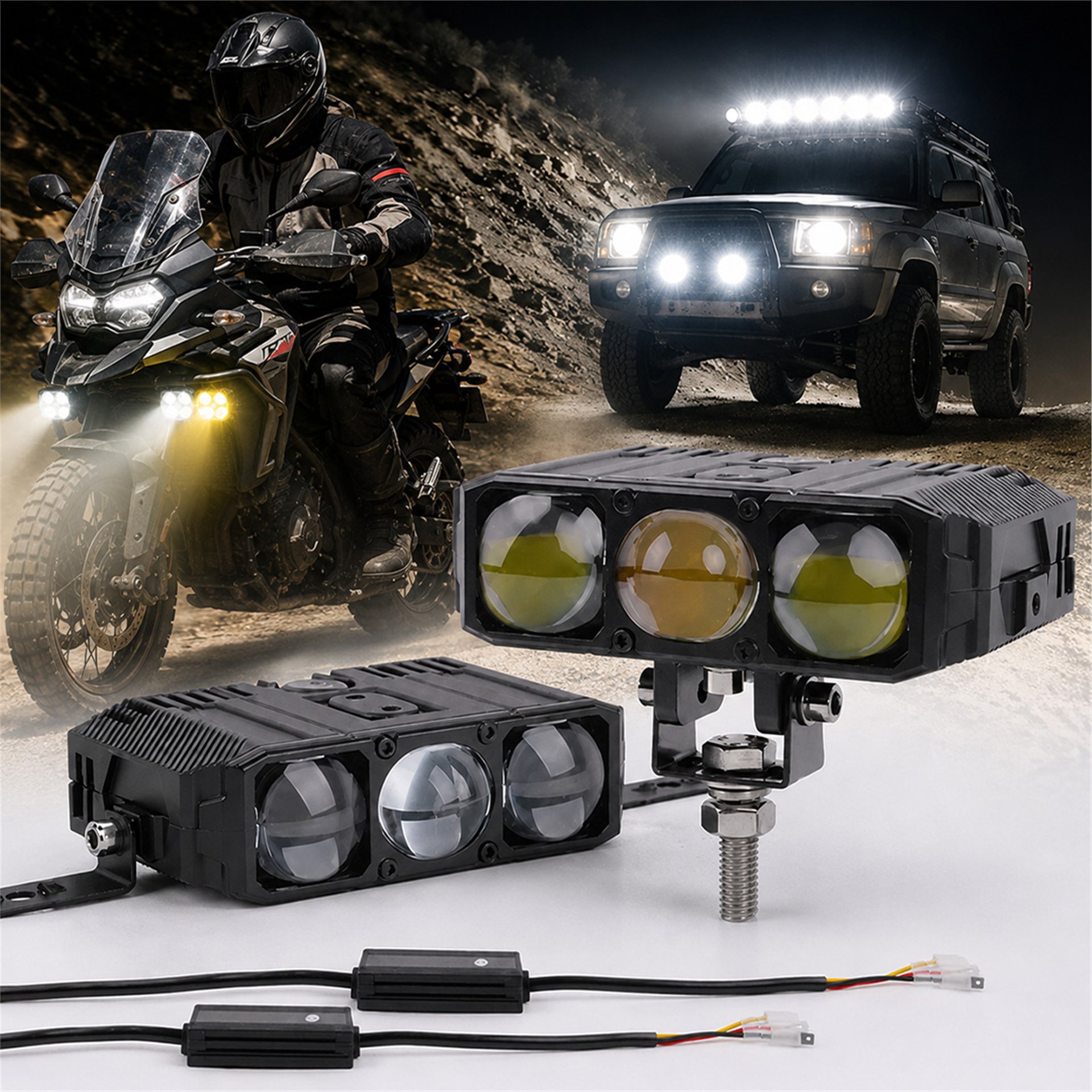 Powermaster Powermaster PM-37848 12v Off-Road ve Motosi̇klet LED Aydinlatma - Motosiklet Aksesuarları