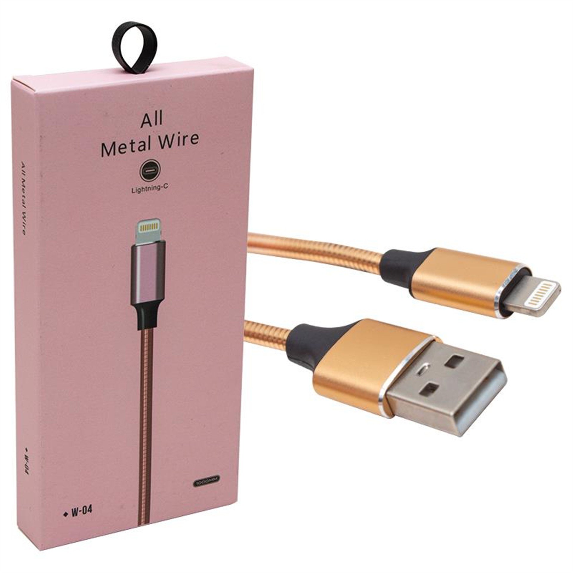 Powermaster Powermaster PM-3800 Metal Lightning Şarj Kablosu - Data-Şarj Kabloları