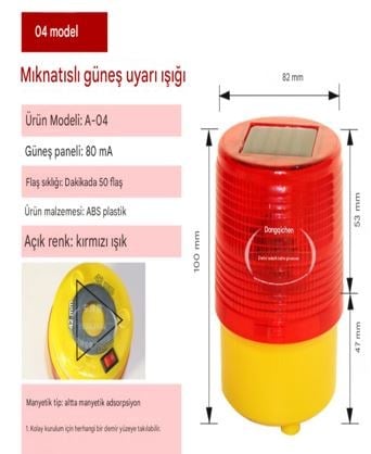 POWERMASTER PM-39274 SOLAR İKAZ LAMBASI