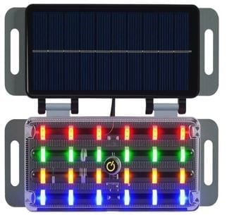 POWERMASTER PM-39691 KATLANABİLİR SOLAR UYARI LAMBASI
