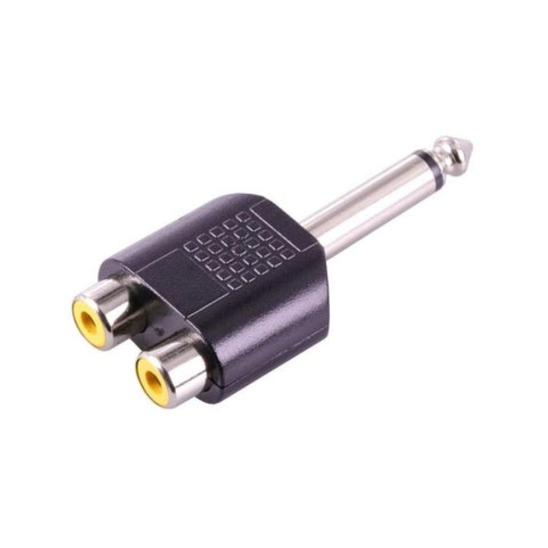 Powermaster Powermaster PM-4210 6.3 Mono Erkek-2 Rca Dişi Çevirici Jack - Fiş - Jack - Şase