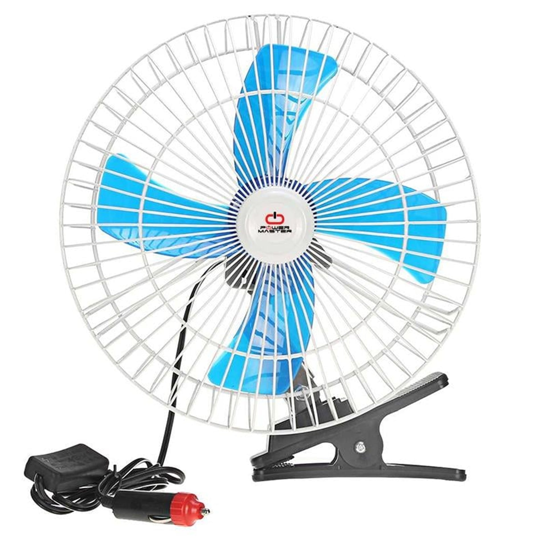 Powermaster Powermaster PM-4401 24 Volt DC Çakmaklık Kablolu Mandallı 10'' Metal Araç Fan Vantilatör - Oto Aksesuarları
