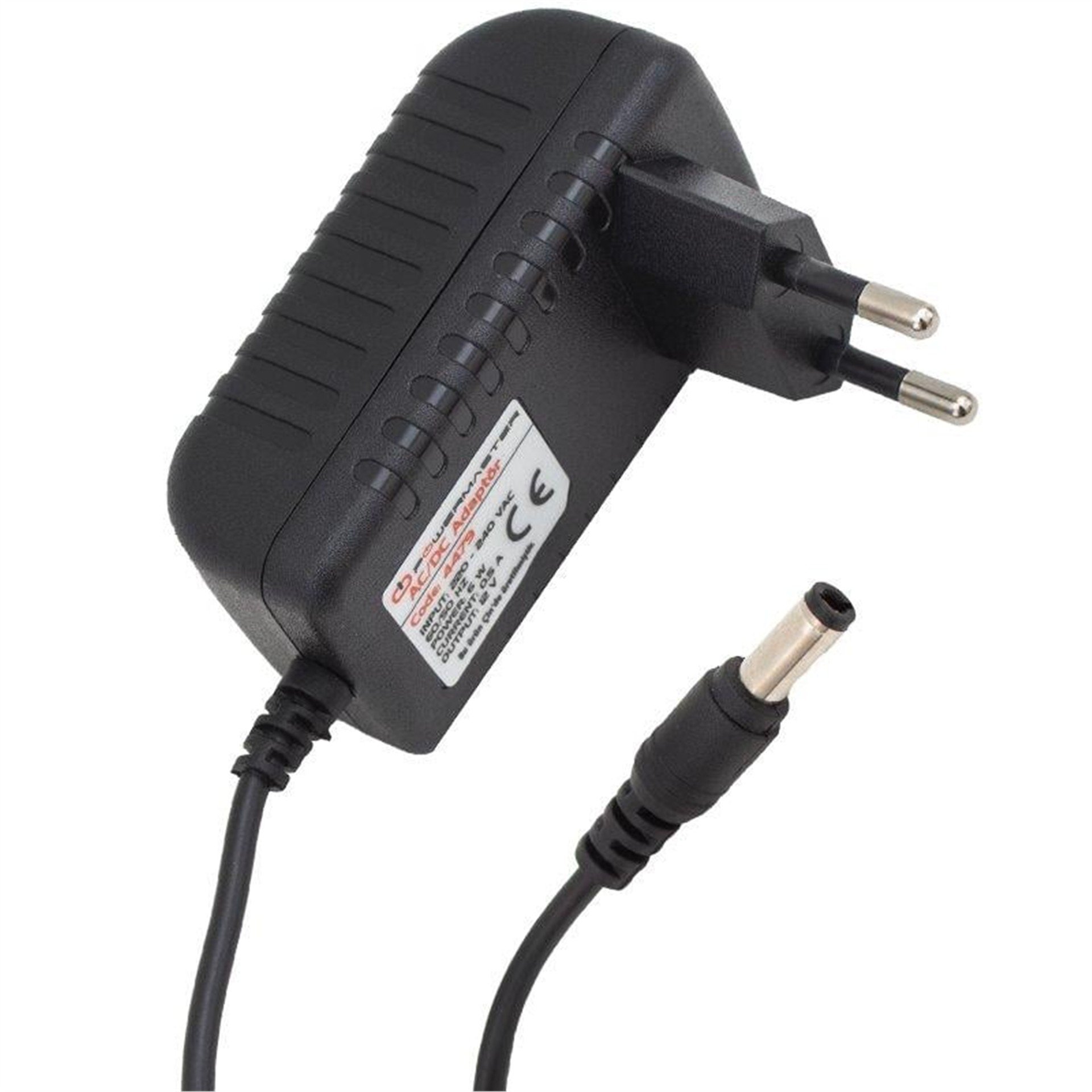 Powermaster Powermaster PM-4479 12 Volt - 0.5 Amper 5.5*2.5 Mm Uçlu Plastik Kasa Priz Tipi Adaptör - Adaptörler