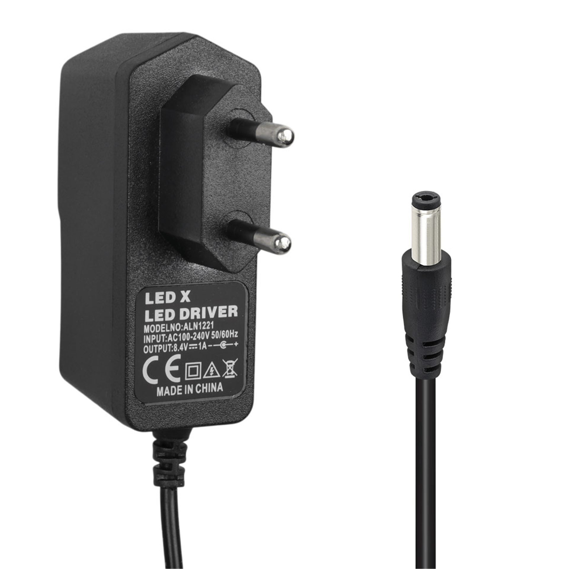 Powermaster Powermaster PM-5401 8.4 Volt 1 Amper Lityum Pil Şarj Cihazı Adaptörü (5.5x2.5 Uç) - Pil Şarj Cihazları