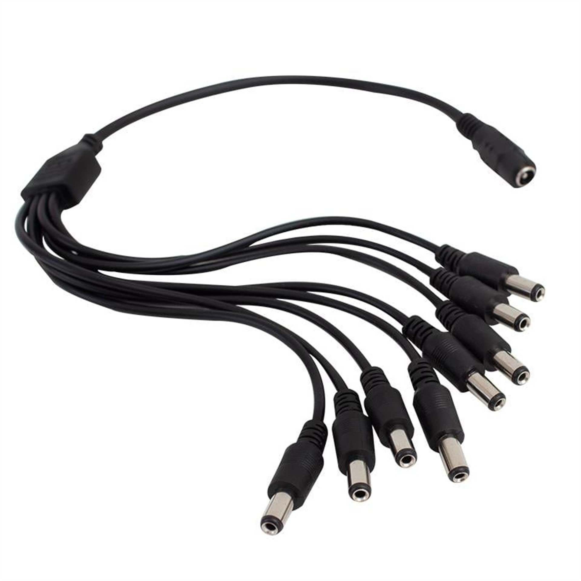 Powermaster PowerMaster PM-6068 DC Adaptör Kablo Çoklayıcı 8 Erkek Çıkışlı 35cm 5.5x2.5mm - Fiş - Jack - Şase