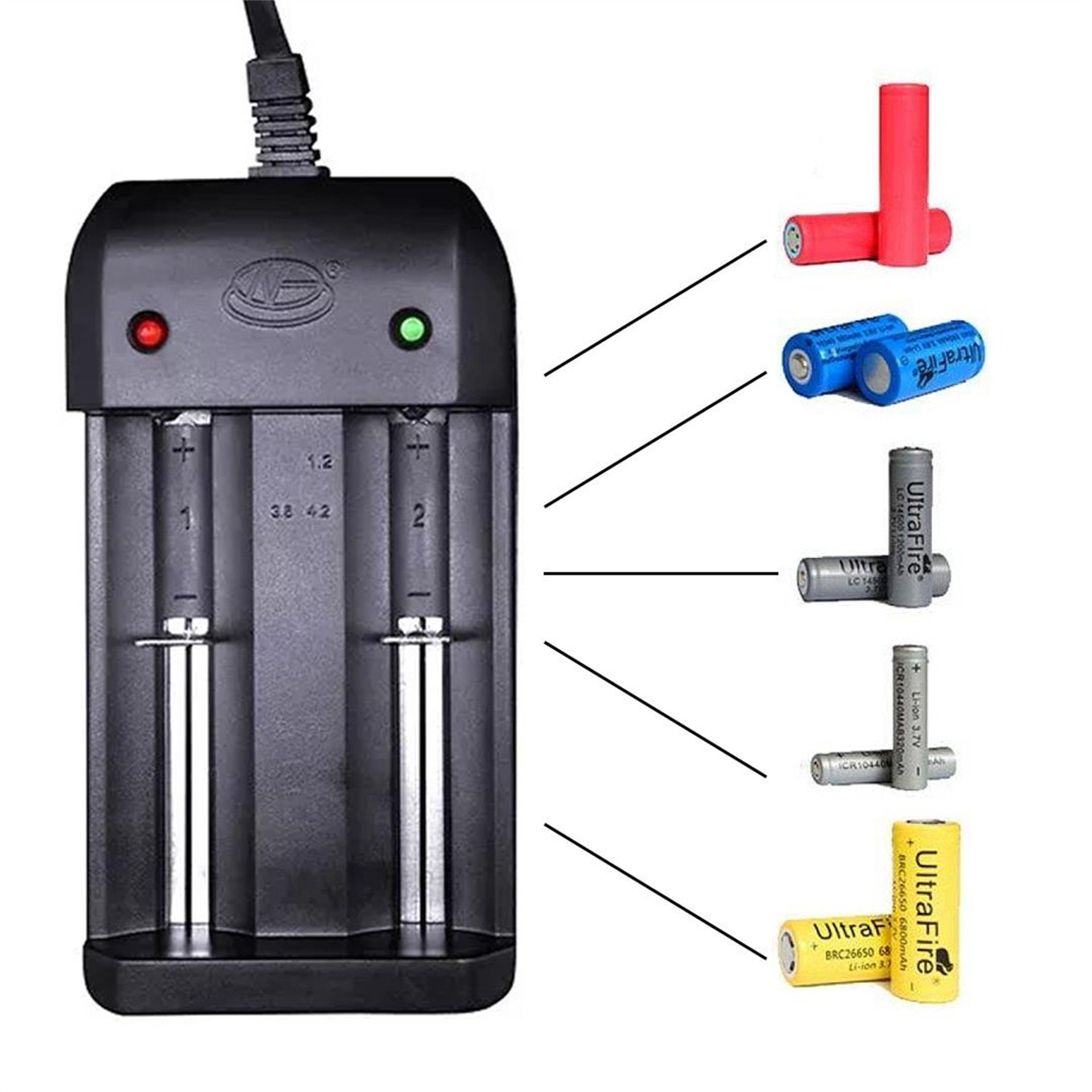 Powermaster PowerMaster PMR-1210LIX 4.2 Volt 1000 Mah Üniversal Pil Şarj Cihazı - Pil Şarj Cihazları