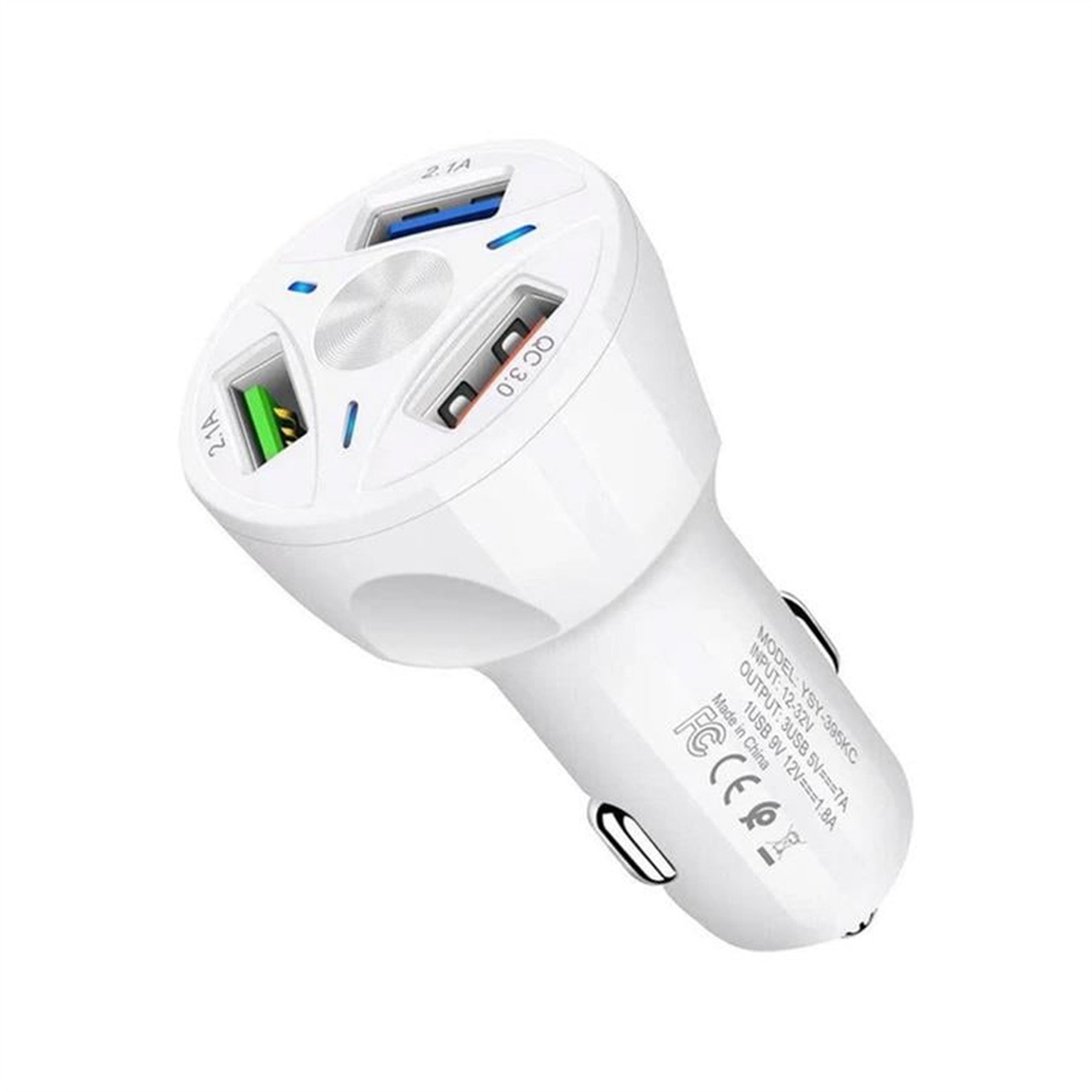 Powermaster Powermaster TE-091 3xUSB 3.0 Çakmaklık Hızlı Araç Şarj Cihazı - Şarj Cihazları