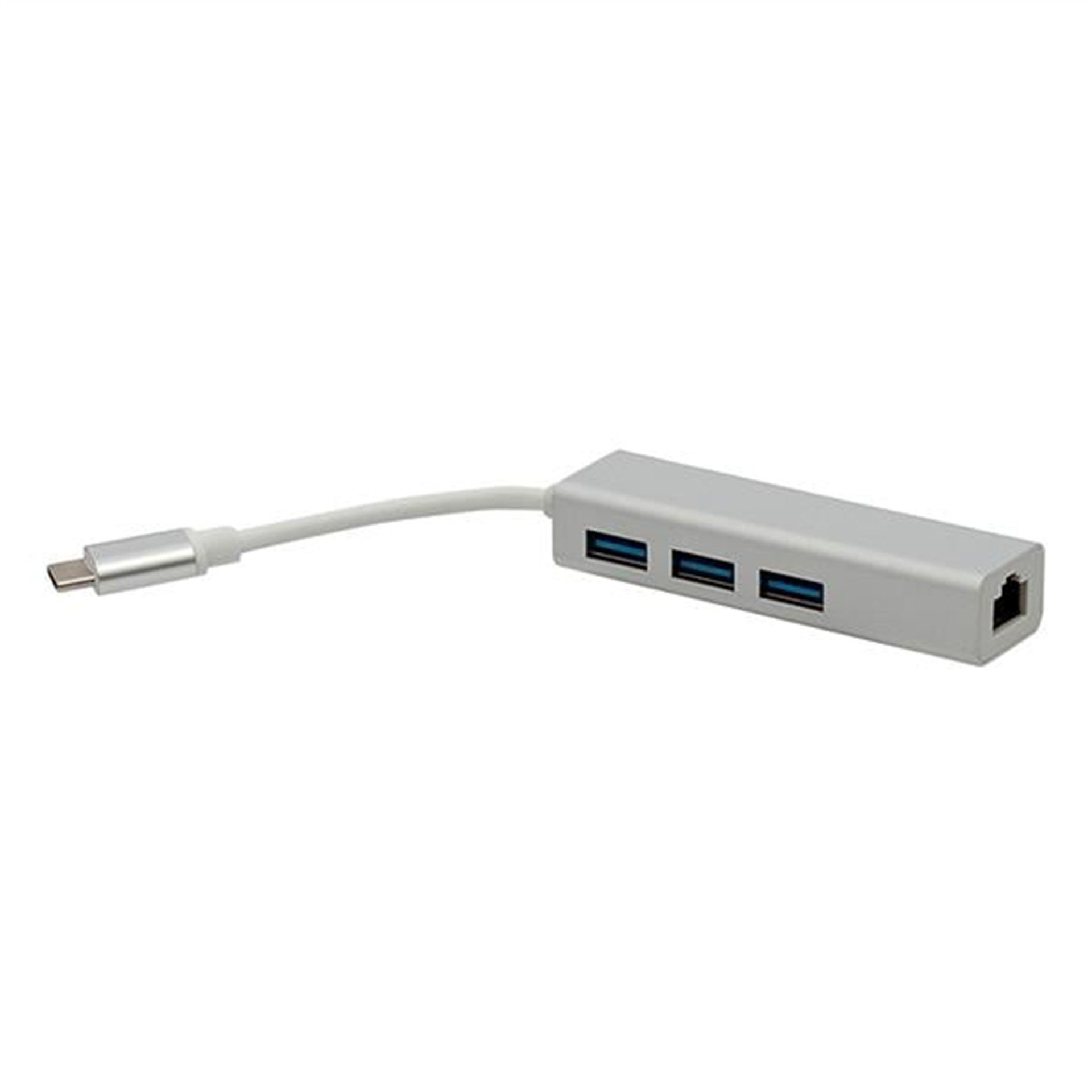 Powermaster Powermaster Usb Type-C 3.0 3 Port Hub + Gigabit Ethernet Adaptör - USB Çoklayıcı