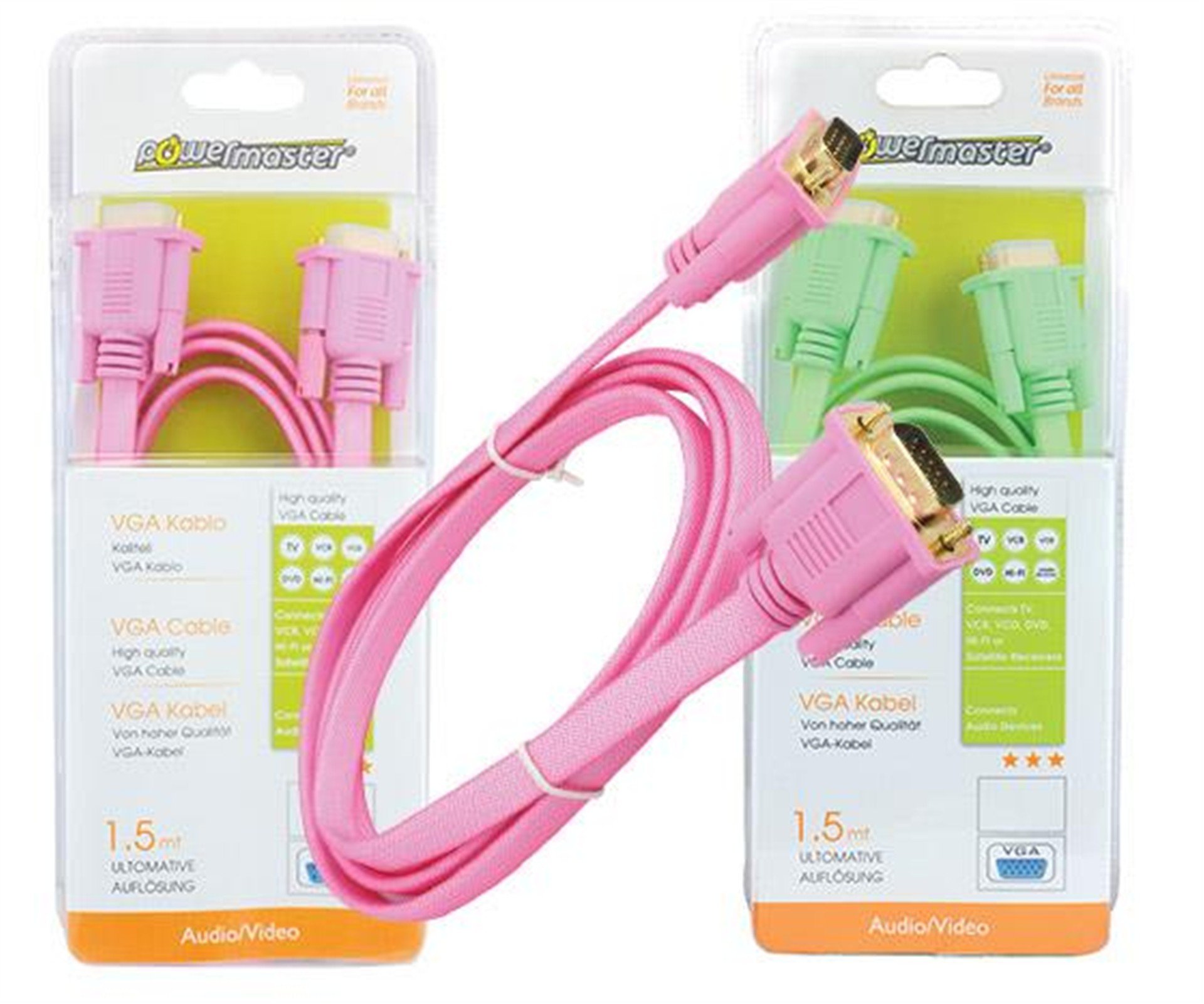 Powermaster Powermaster VGA Kablo 1.5 Metre - VGA Kablolar