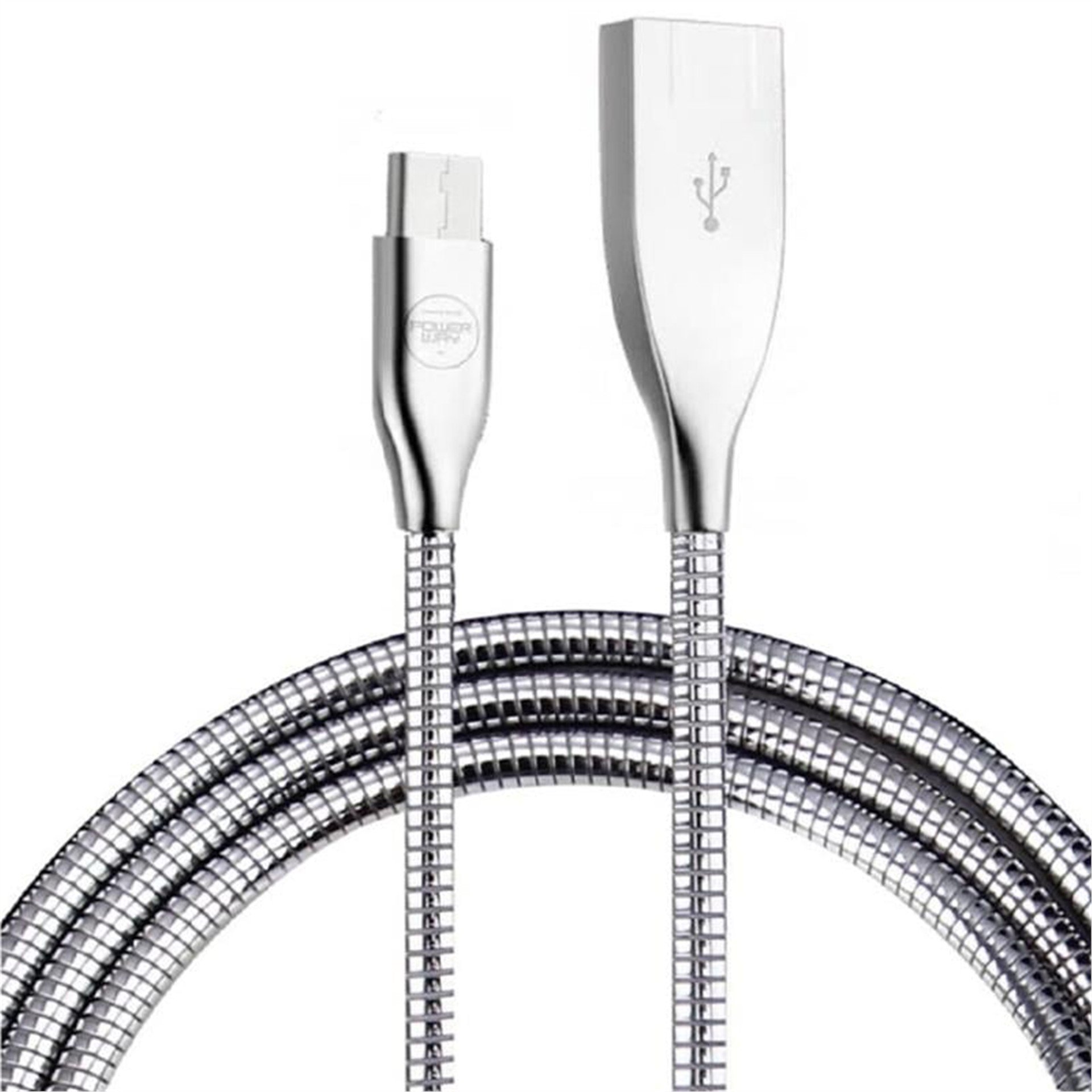 Powerway Powerway QCX3 Metal Micro USB 3.0 Şarj Data Kablosu - Data-Şarj Kabloları