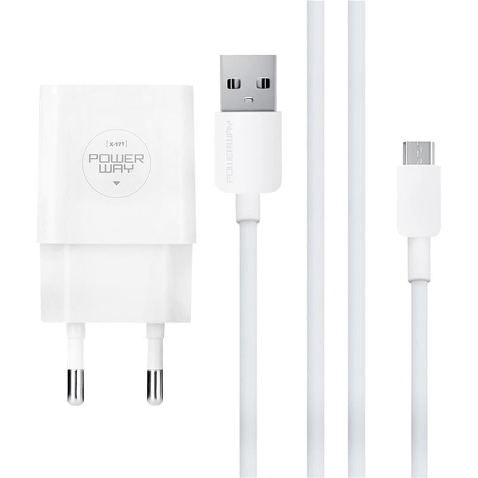 Powerway Powerway X-171 Micro USB 2.1 Amper Şarj Aleti-Kablo - Şarj Cihazları
