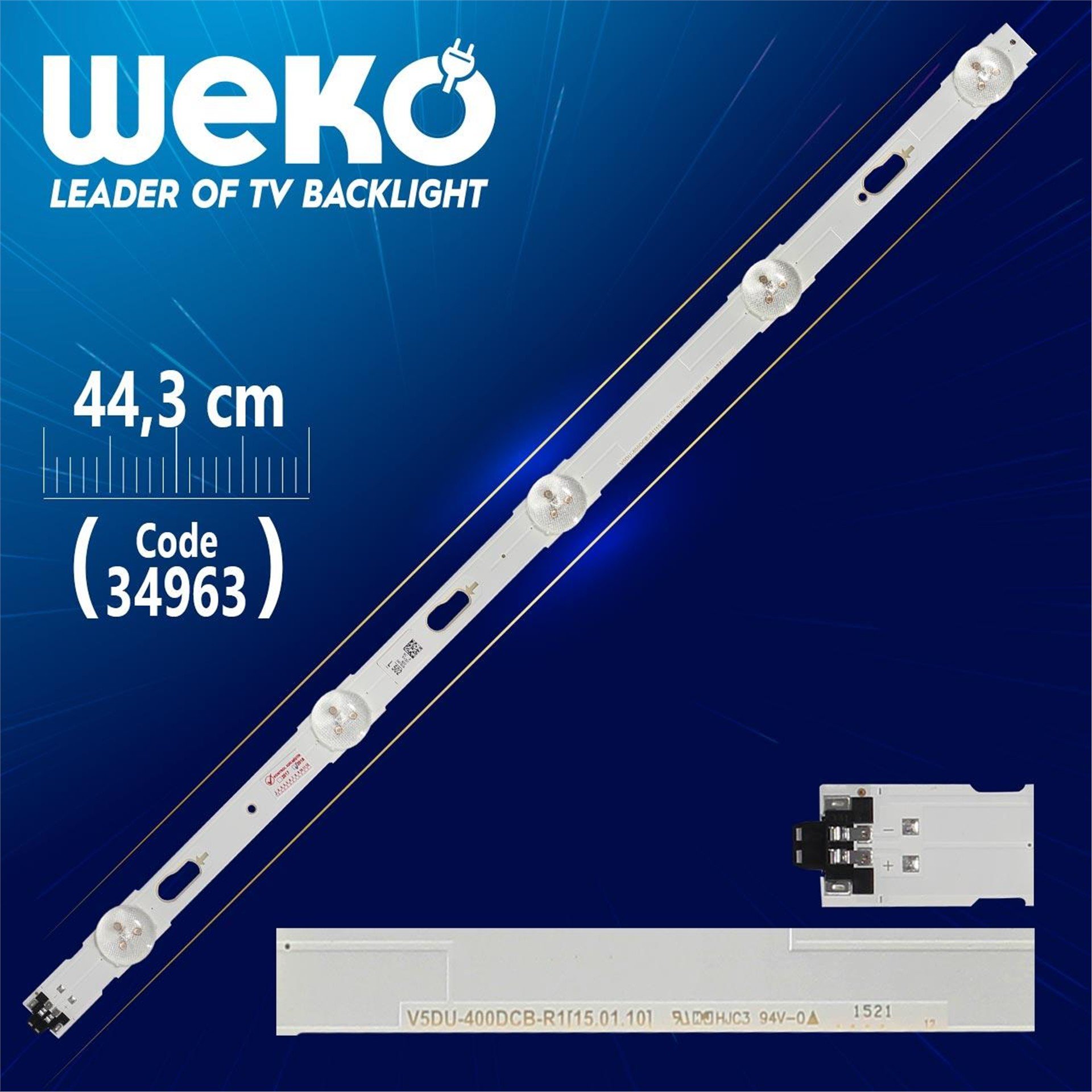 Weko S_5U75_40_FL_R05_REV1.2 - LM41-00117B - LM41-00120R RİGHT - 44.3 Cm 5 Ledli - WK-781 Tv Led Bar - Tv Led Bar