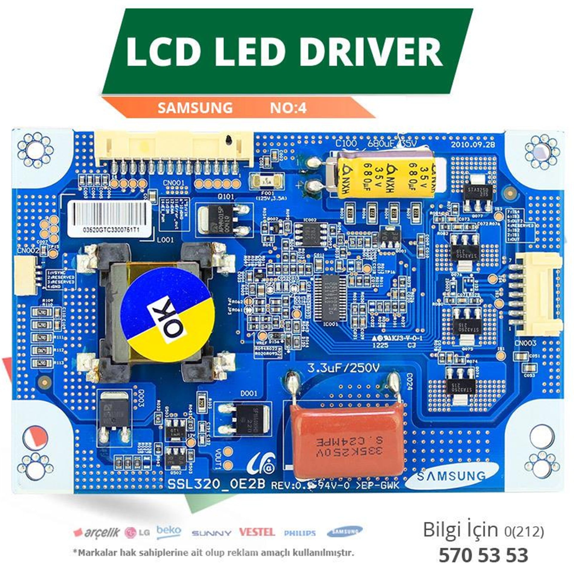 Weko Samsung (SSL320_0E2B REV0.1) (LTA320HN02) Lcd Led Driver (No:4) - LCD Driver