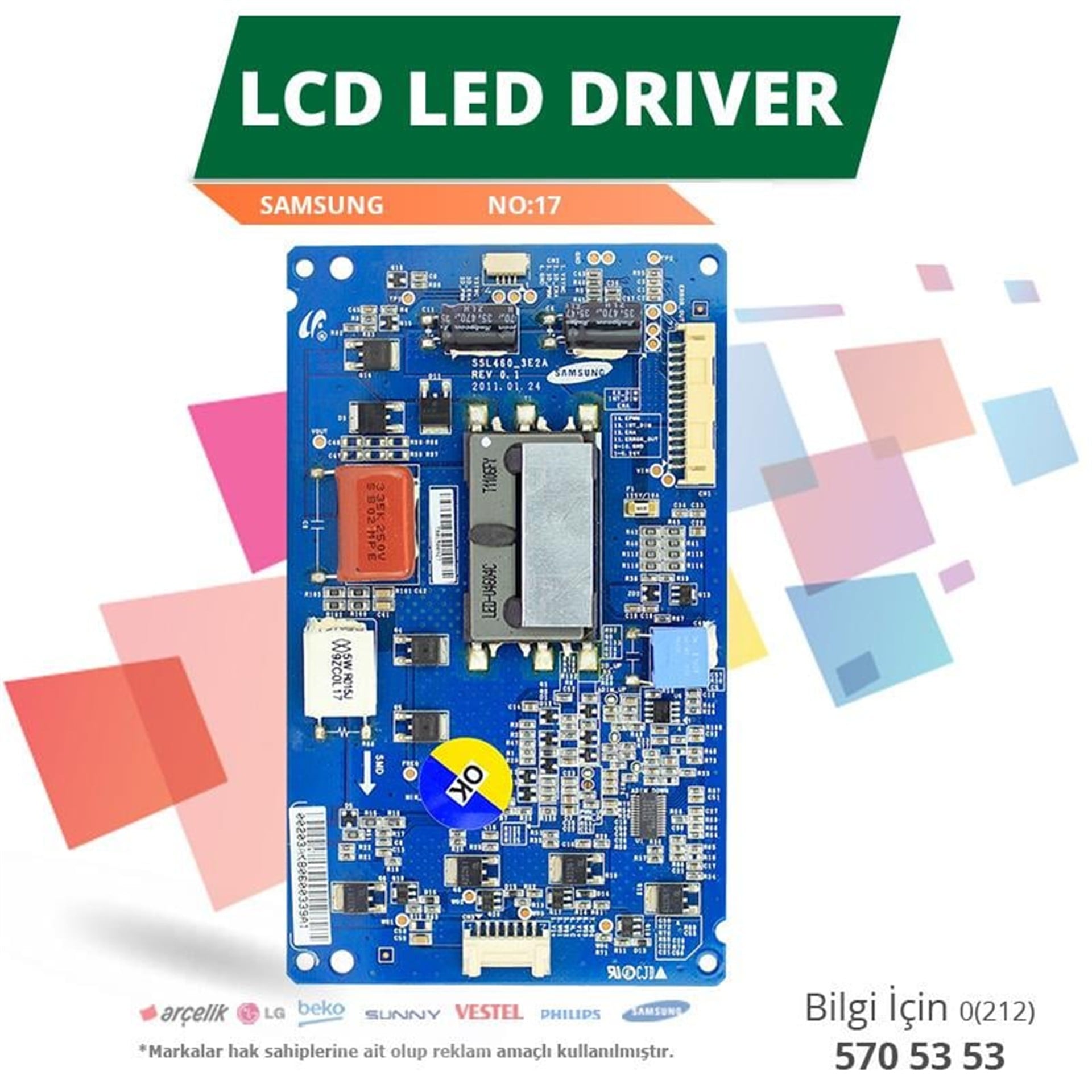 Oem Samsung SSL460_3E2A REV 0.2  - LTA460HQ12 - Lcd Led Driver - LCD Driver