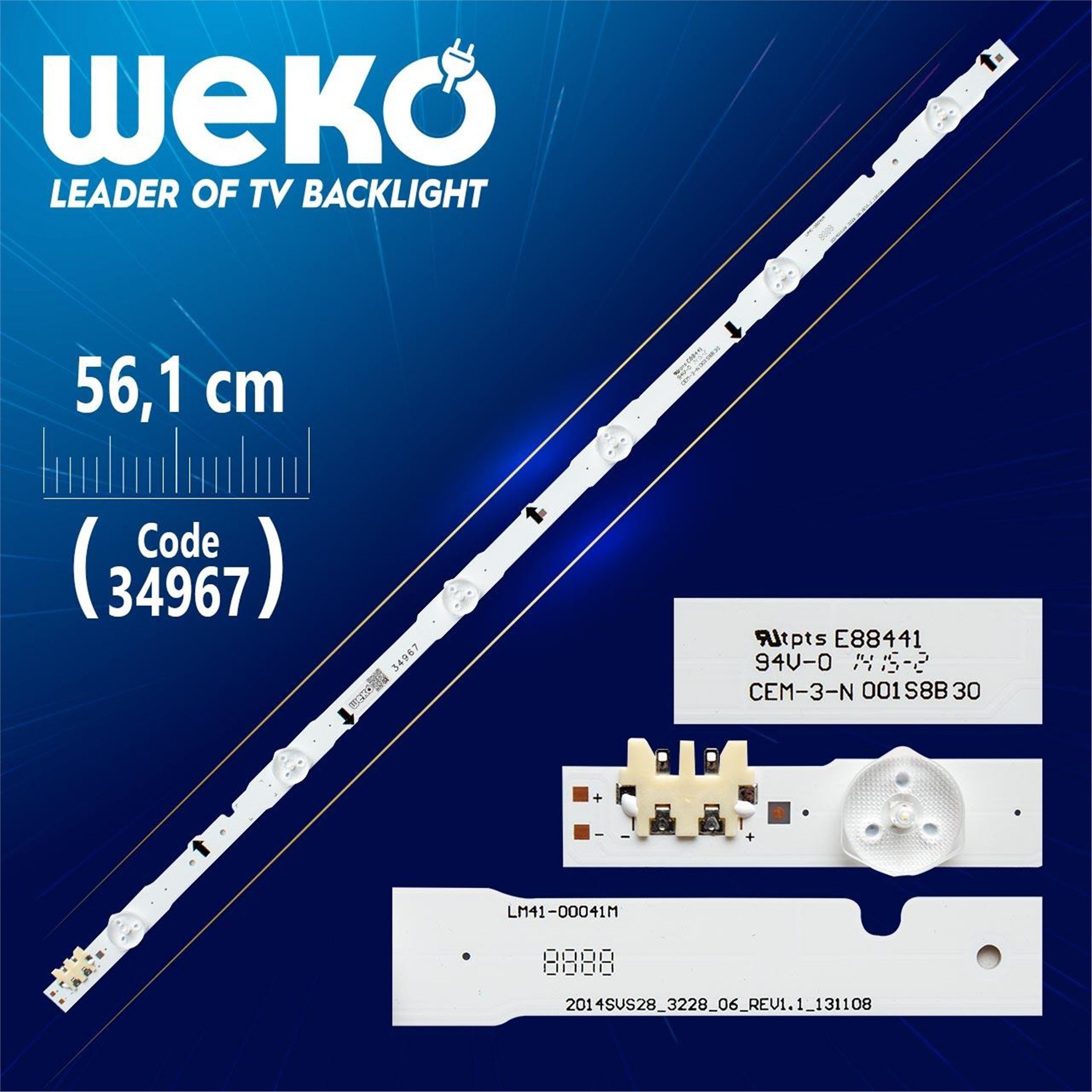 Weko SAMSUNG_2014SVS28_3228_06_REV1.1_131108 NHF - 6 LEDLİ 56.1 CM - (WK-443) Tv Led Bar - Tv Led Bar