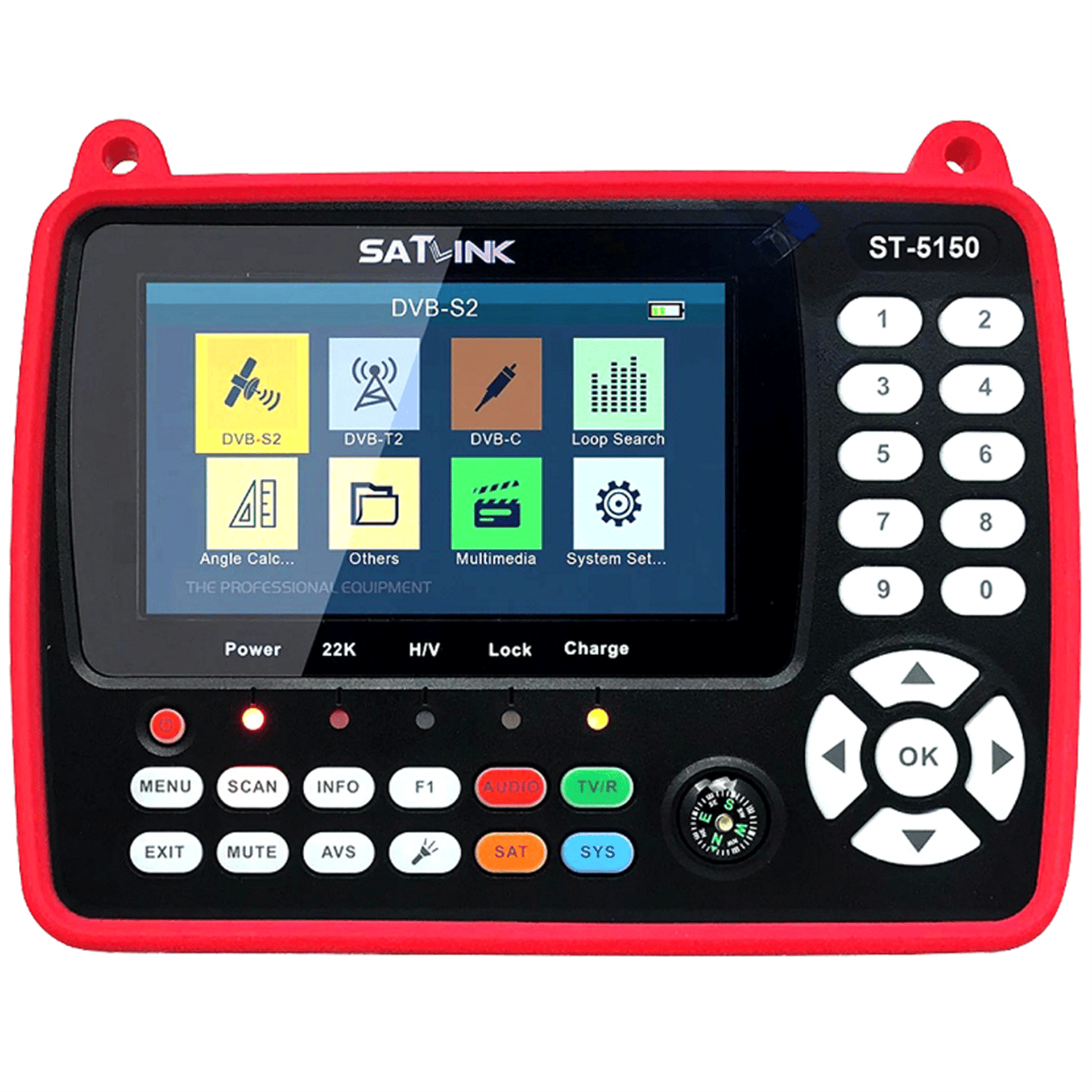 Satlink Satlink ST-5150 Combo DVB-S/S2/C/T/T2  - 4.3'' Ekranlı Görüntülü Full HD Uydu Yön Bulucu - Dijital Uydu Bulucular