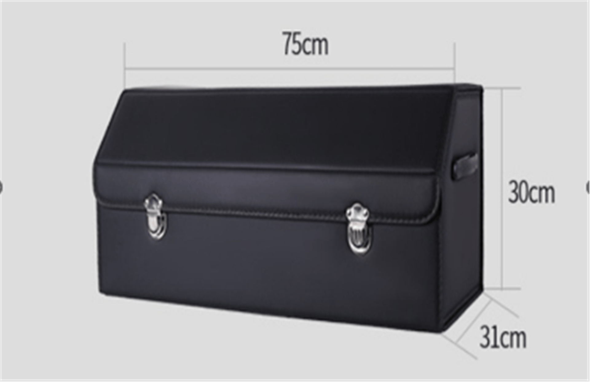 Reyonex SİYAH RENKLİ ARABA BAGAJ SAKLAMA KUTUSU 75X30X31 CM SUNUP SN-39179 - Ev ve Yaşam