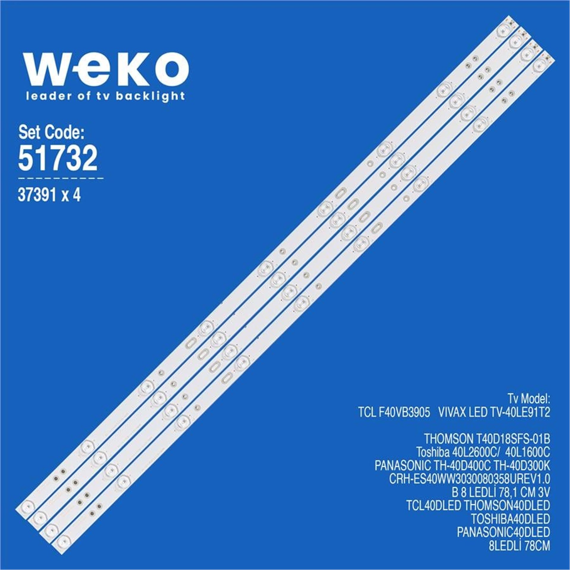 Weko Skytech 4340YK 43'' 4 Adet Tv Led Bar - Skytech Led Bar