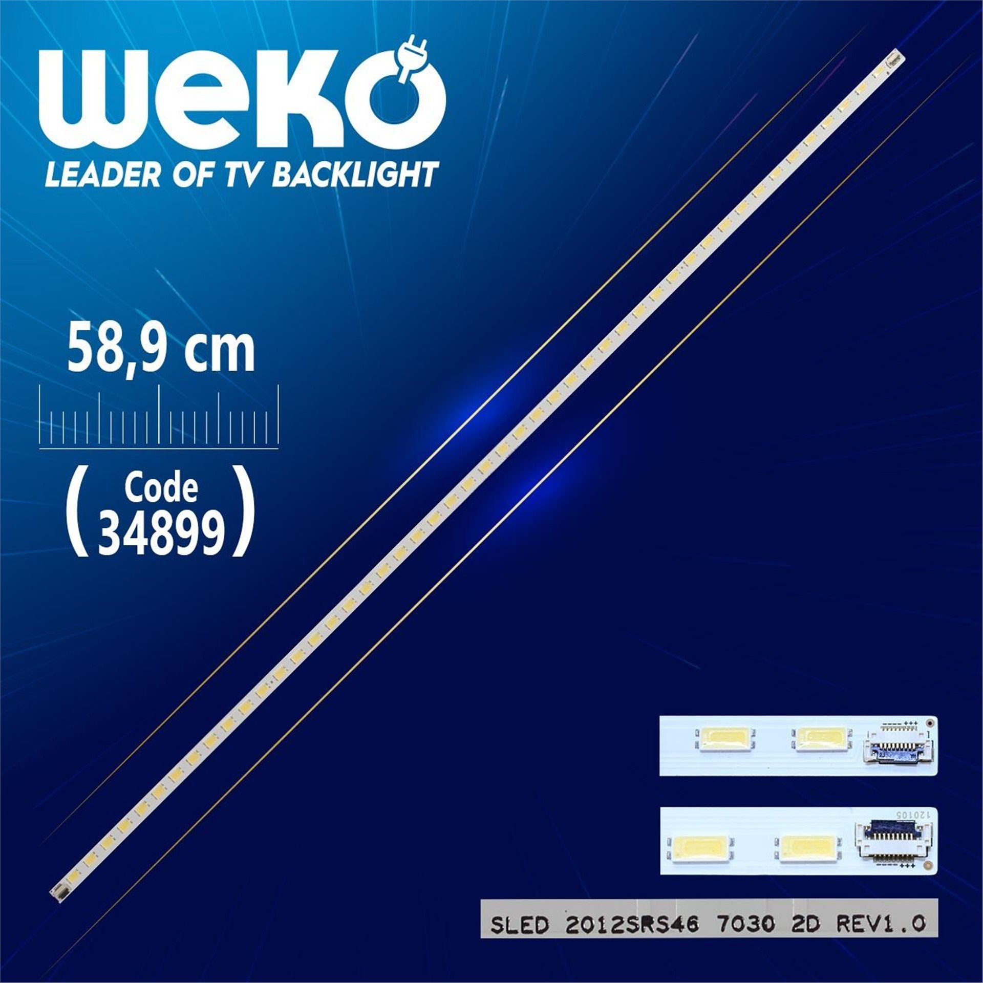 Weko SLED 2012SRS46 7030 2D REV1.0 - 58.9 Cm - 48 Ledli - (WK-741) Tv Led Bar - Tv Led Bar
