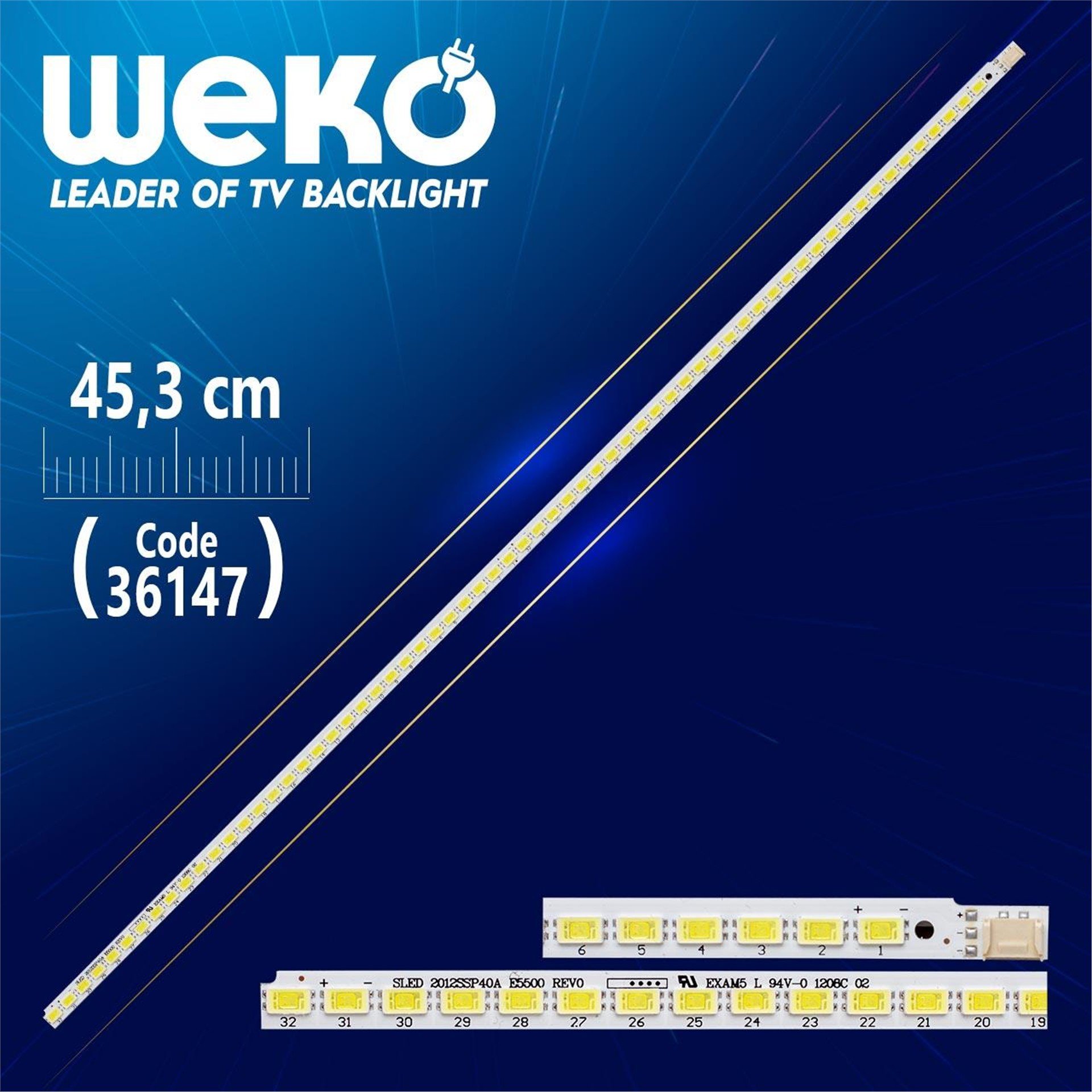 Weko SLED 2012SSP40A E5500 REV0 45.3 Cm Tv Led Bar - Tv Led Bar