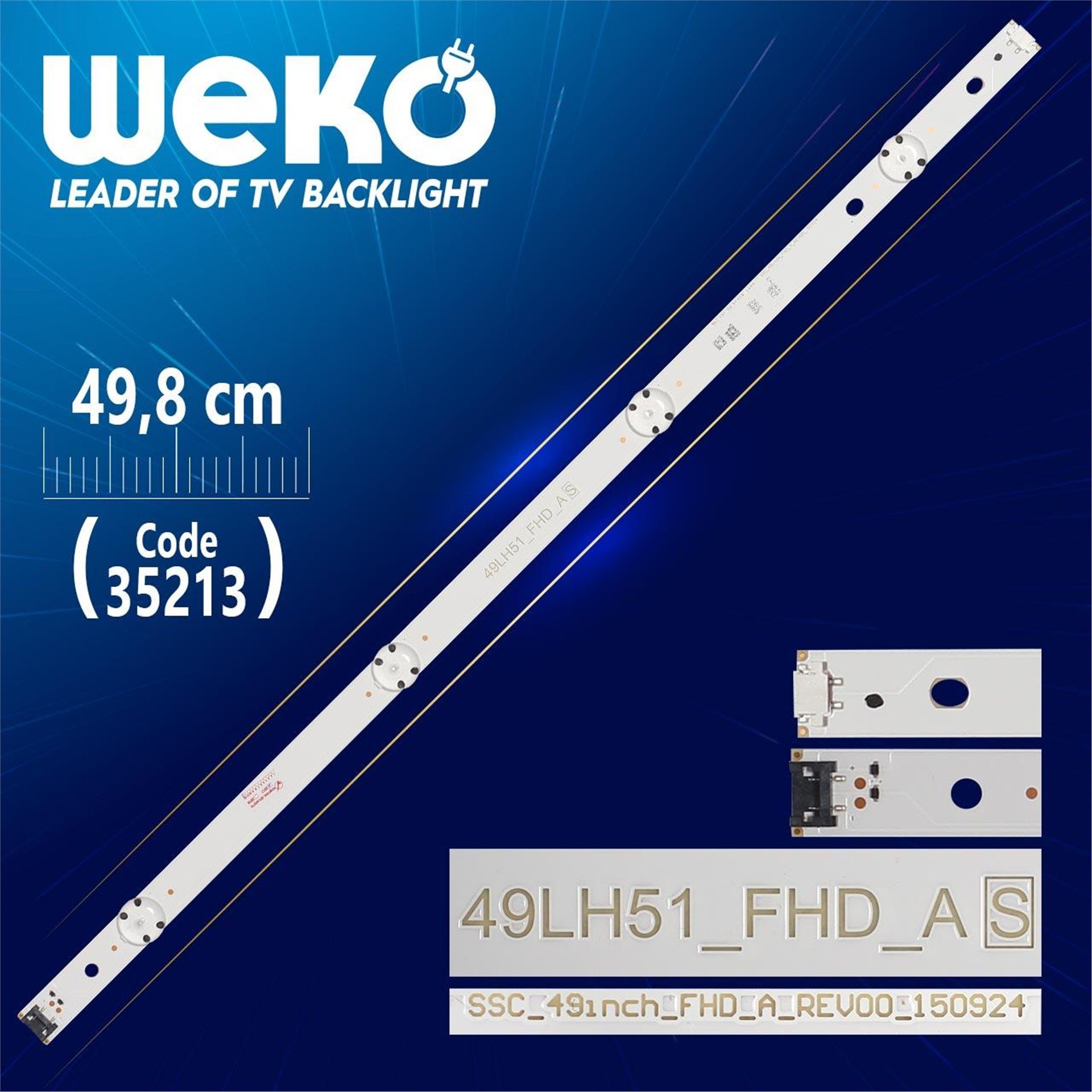 Weko SSC_49INCH_FHD_A_REV00_150924 - 49LH51_FHD_A (S) - 49.8 Cm 4 Ledli - WK-890 Led Tv Bar - Tv Led Bar