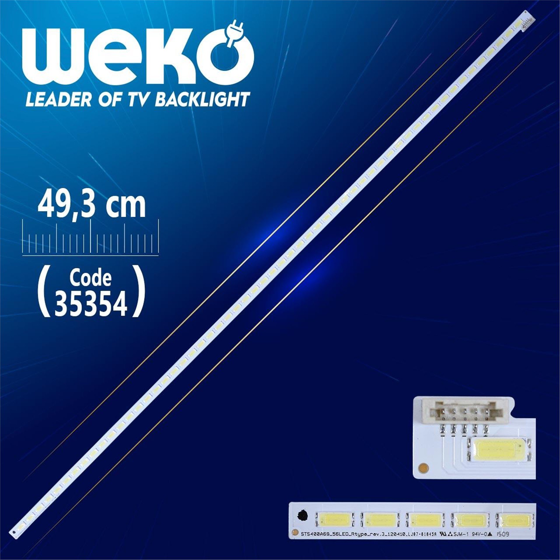 Weko STS400A69_56LED_RTYPE_REV.3_120410_LJ07-01045A - 49.3 Cm - WK-963 Led Tv Bar - Tv Led Bar