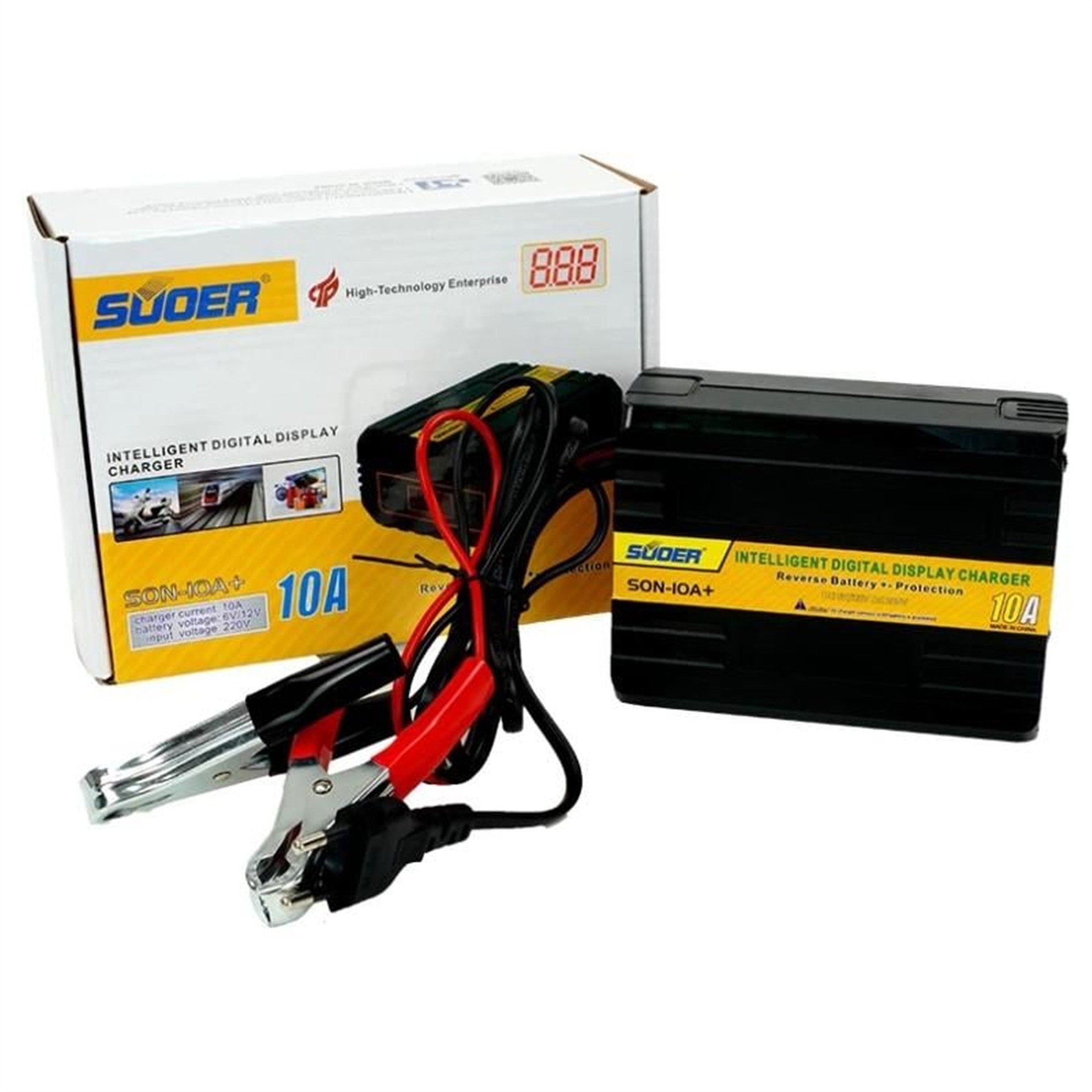 Suoer Suoer Son-10A+ 12 Volt 10 Amper Akıllı Akü Şarj Cihazı - Akü Şarj Cihazları