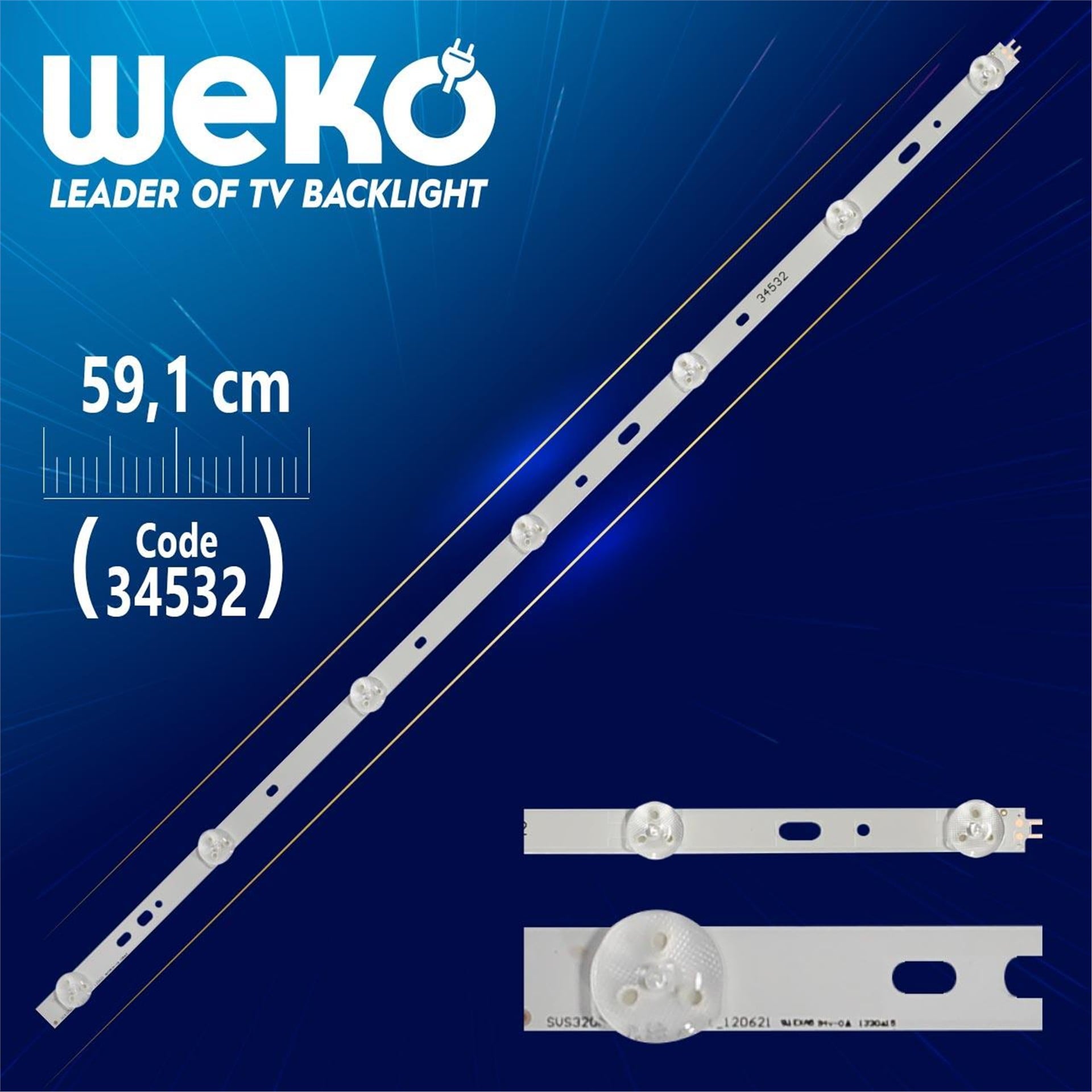 Weko SVS320AD7_7LED_REV.1_120621 - 59.1 Cm 7 Ledli - WK-02 Led Tv Bar - Tv Led Bar
