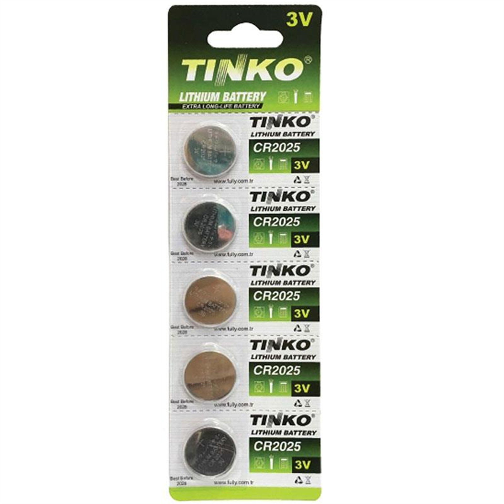 Tinko Tinko Cr2025 3 Volt Lityum Pil (5Li Blister Paket) - Piller