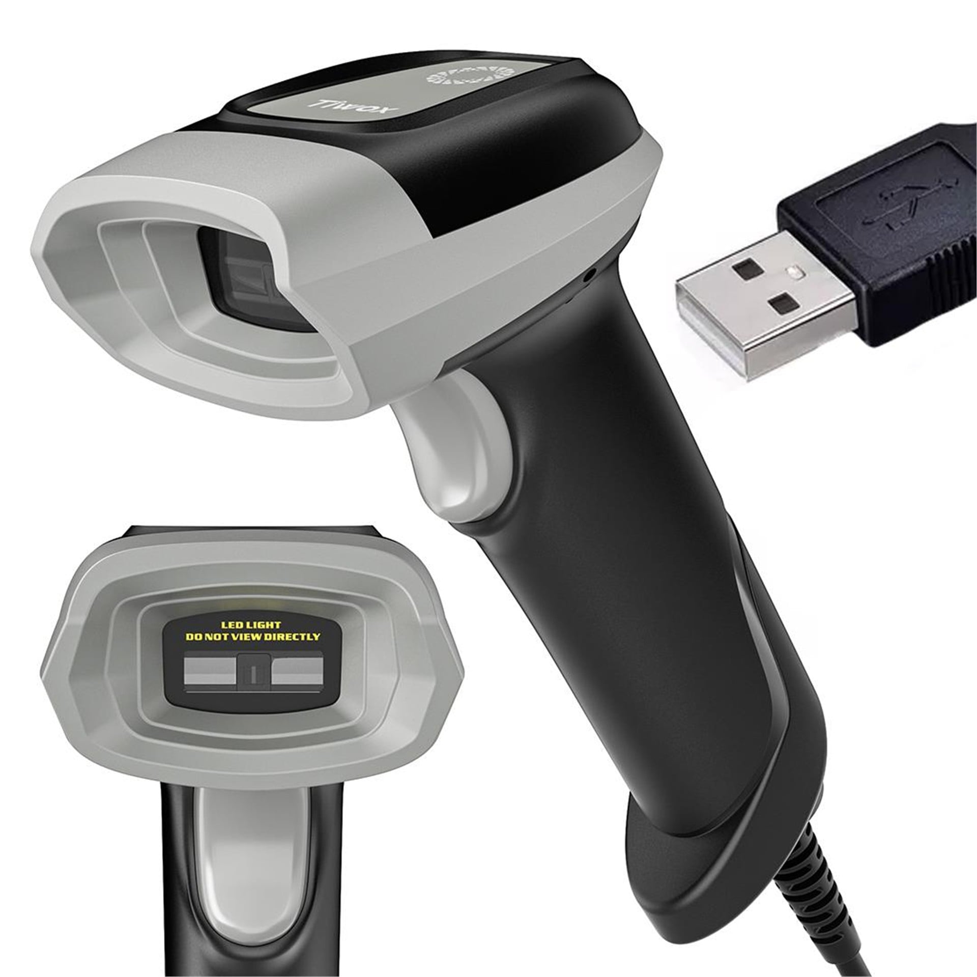Tiwox Tiwox VS-331 USB 1D CCD El Tipi USB Kablolu Barkod Okuyucu - Barkod Okuyucu