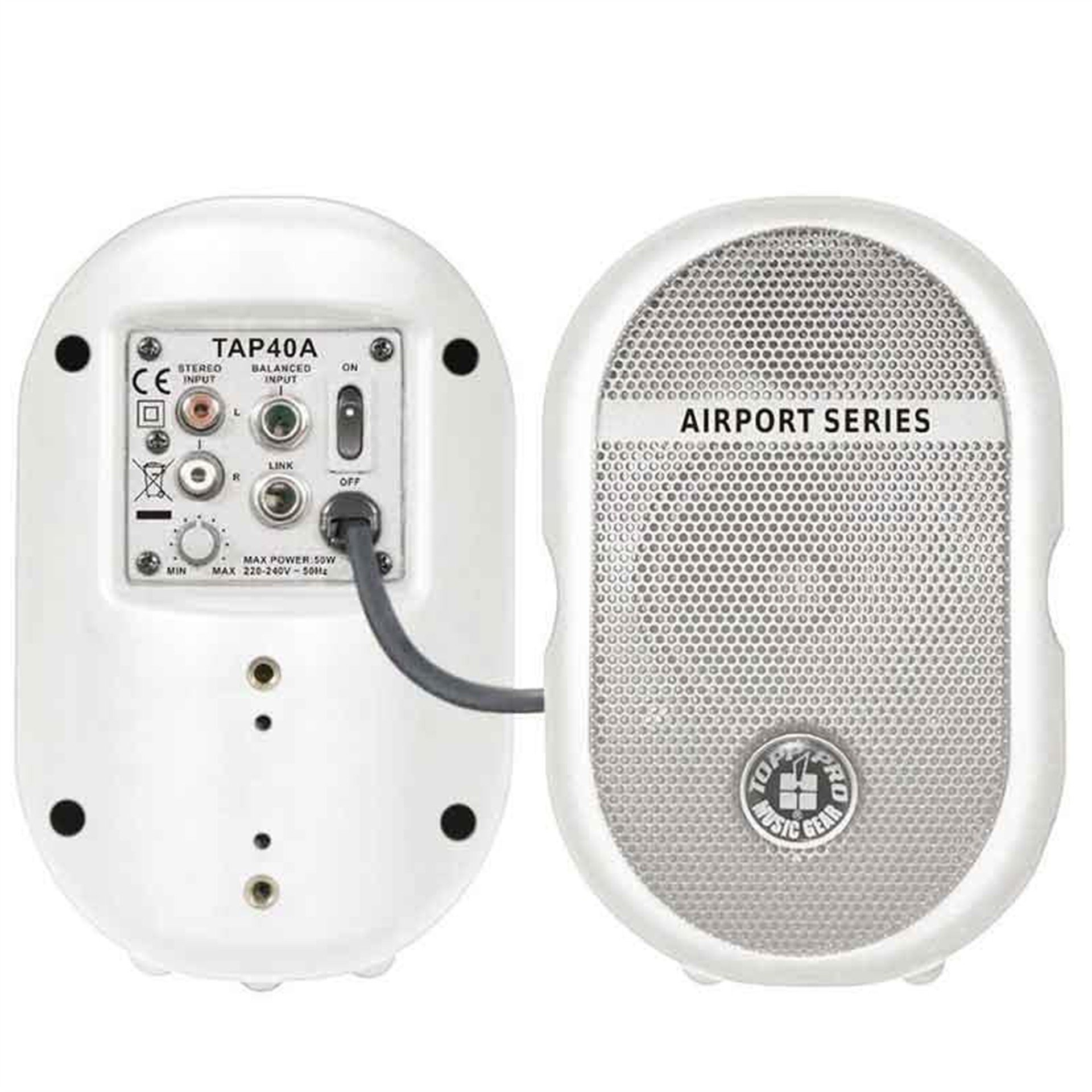 Topp Pro Topp PRO 40A 40 Watt 4'' 10 Cm Aktif 2 Yollu Sütun Hoparlör - Plastik Kabin Hoparlör