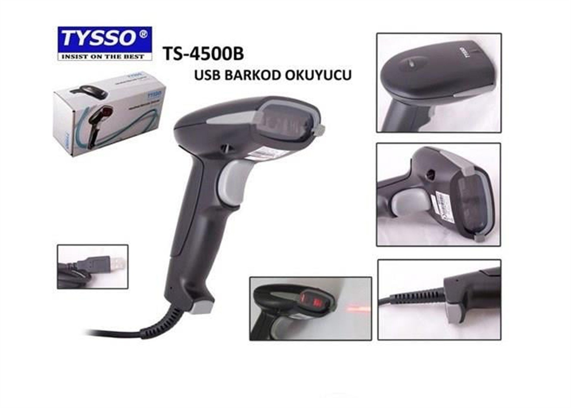 Tysso Tysso TS-4500B Usb Barkod Okuyucu - Barkod Okuyucu