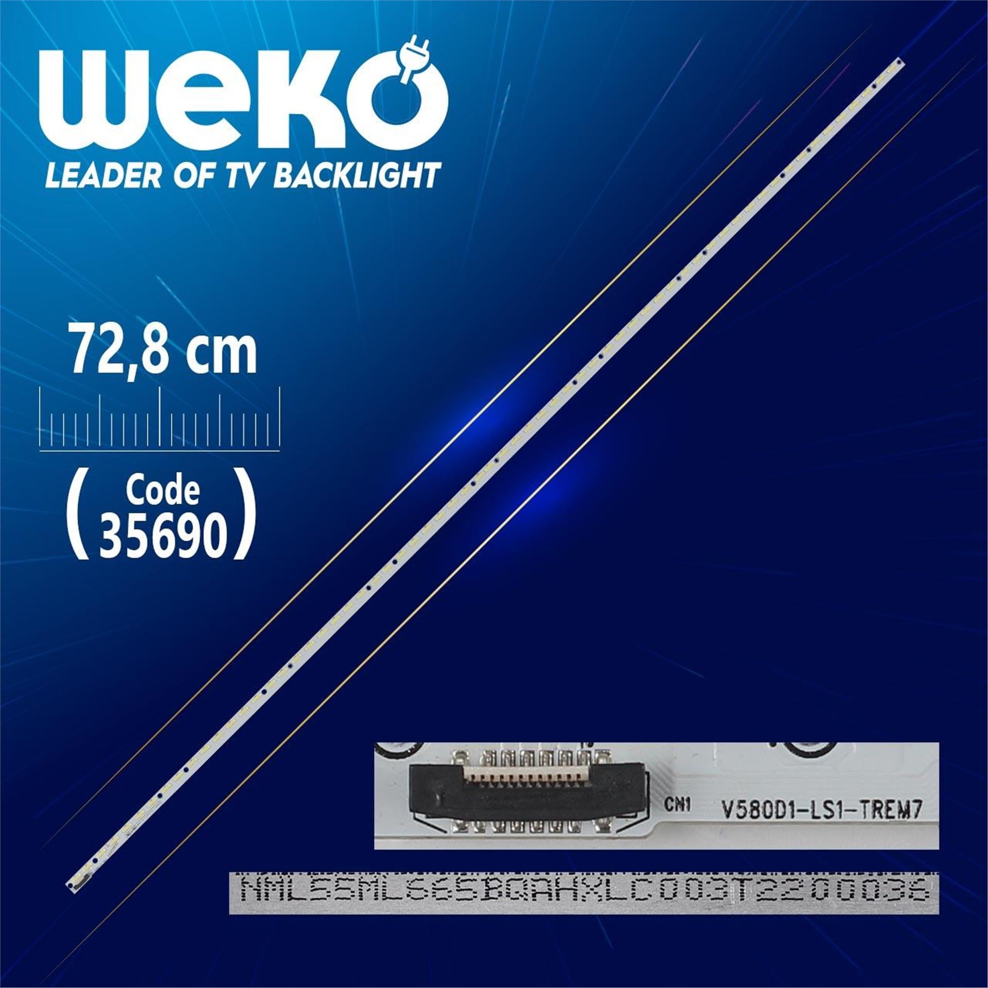 Weko V580D1-LS1-TREM7 - 72.8 Cm 64 Ledli - (WK-1166) Tv Led Bar - Tv Led Bar