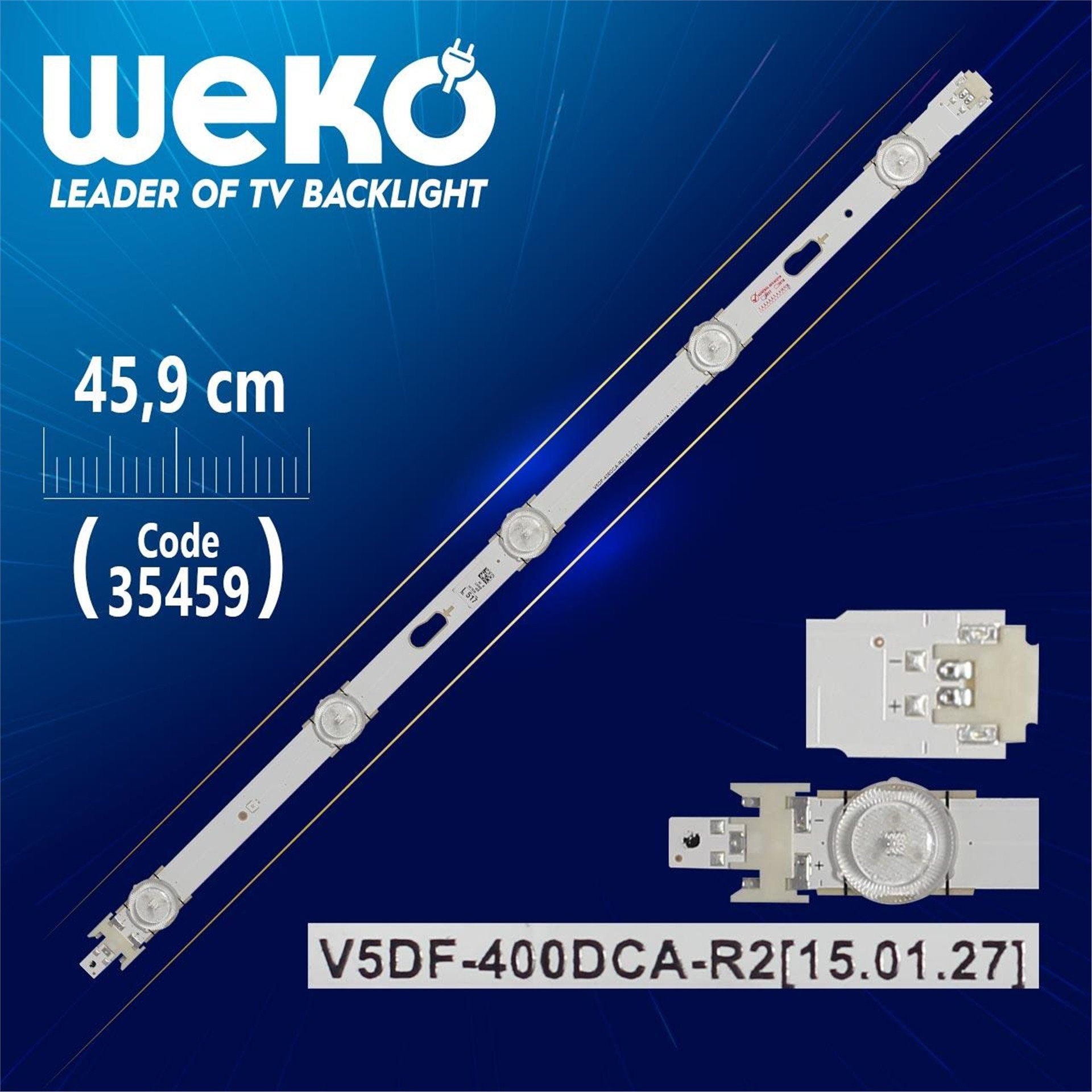 Weko V5DF-400DCA-R2 - 45.9 Cm 5 Ledli - (WK-448) Tv Led Bar - Tv Led Bar