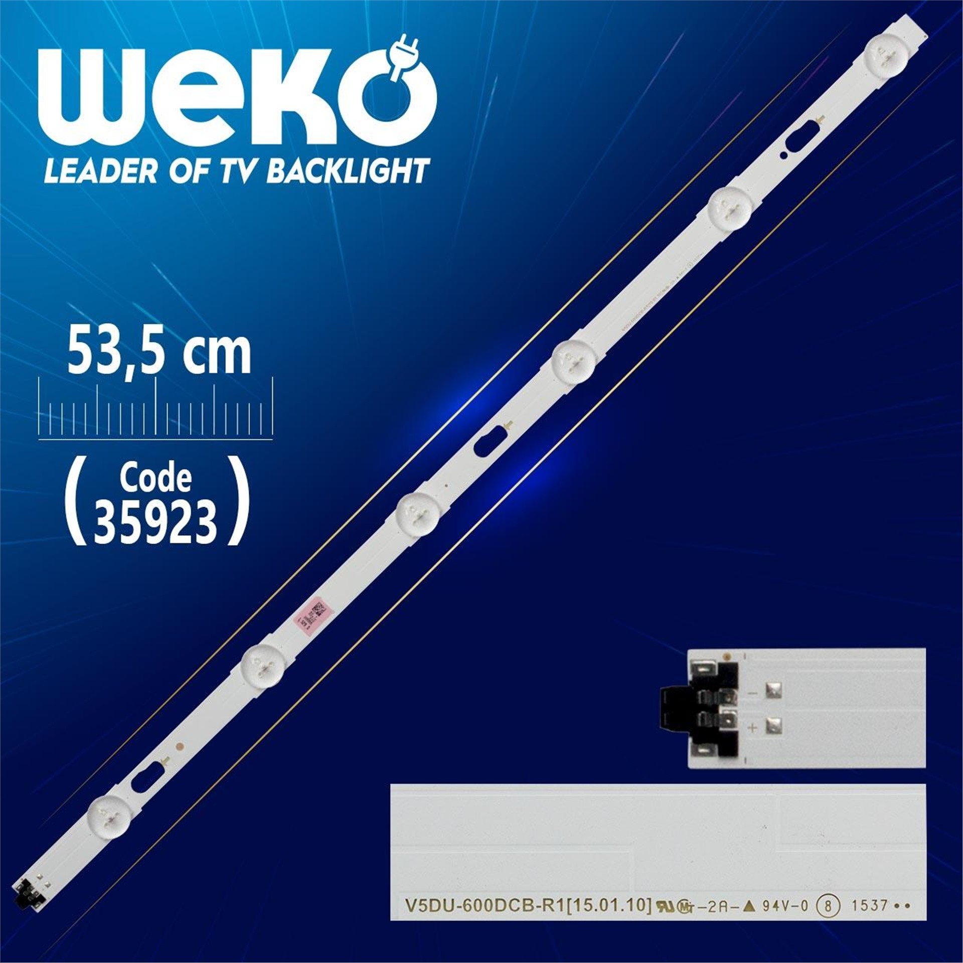 Weko V5DU-600DCB-R1 S_5U70-60_FL_R6 L8 53.5 Cm Tv Led Bar - Tv Led Bar