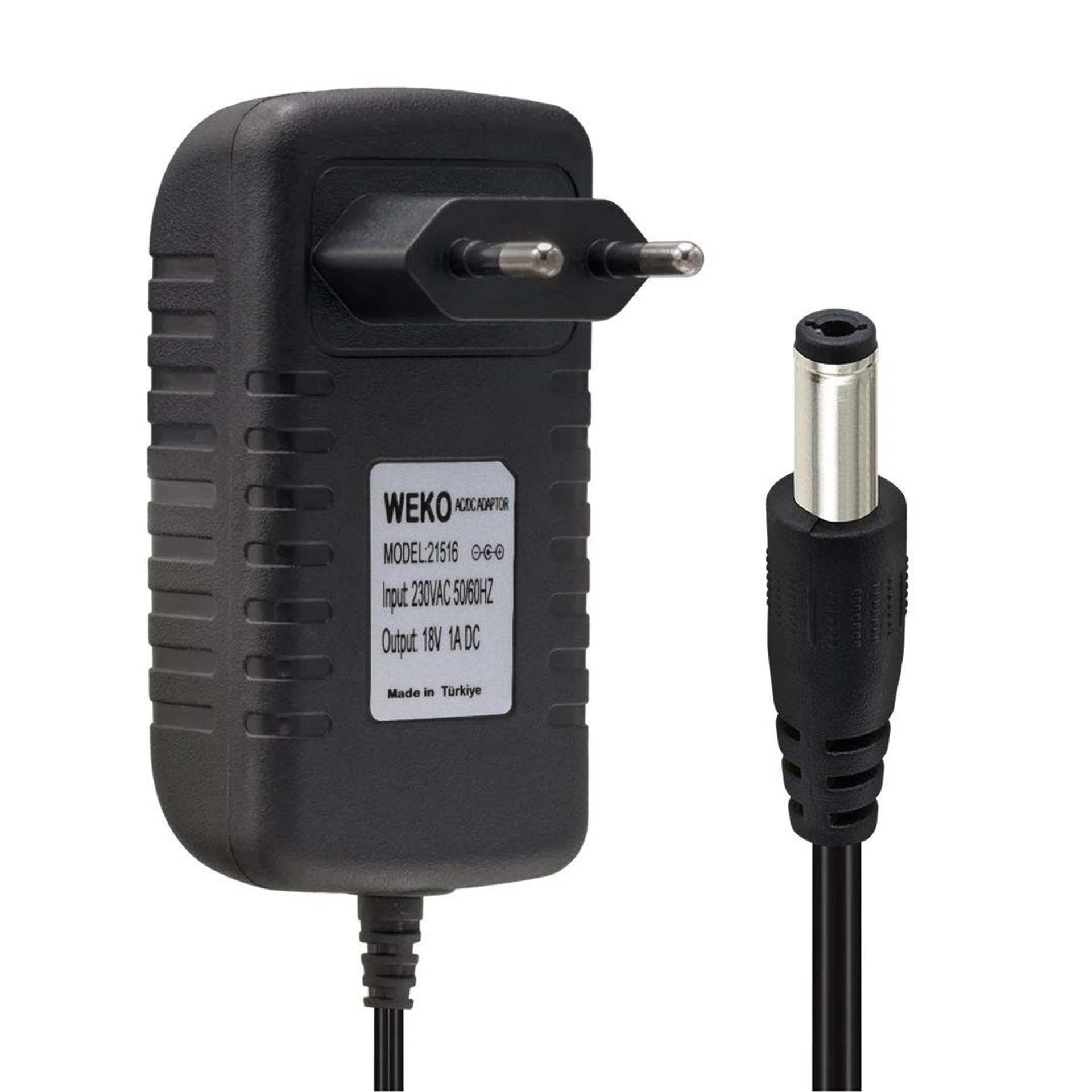 Weko Weko 18 Volt 1 Amper Priz Tip 5.5x2.5 Uç Adaptör - Adaptörler
