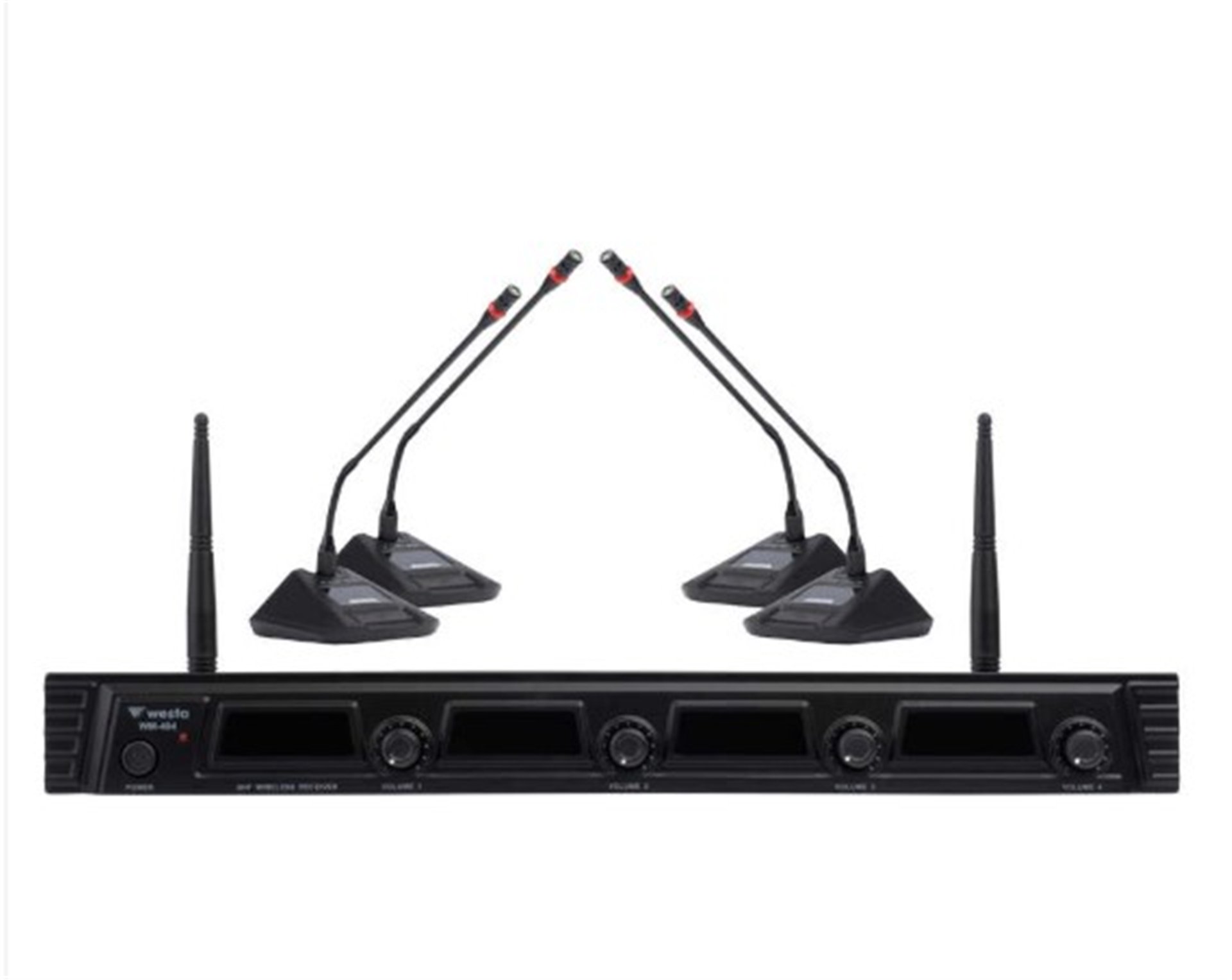 Reyonex WESTA WM-404C 4 KANAL UHF MASA MİKROFON SETİ - Mikrofonlar