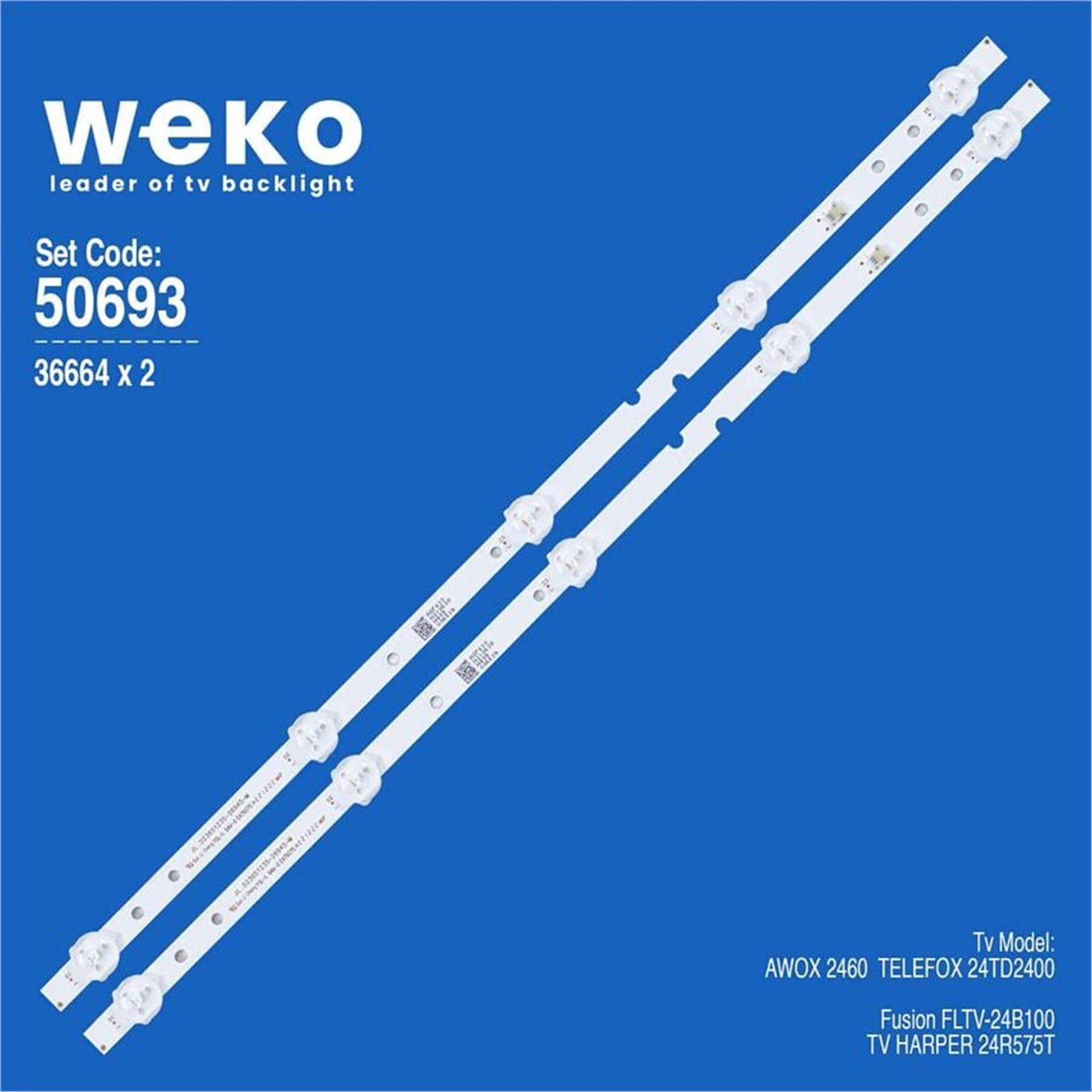 Weko Wkset-5693 36664X2 Jl.D23651235-269As-M 2 Adet Led Bar - Tv Led Bar