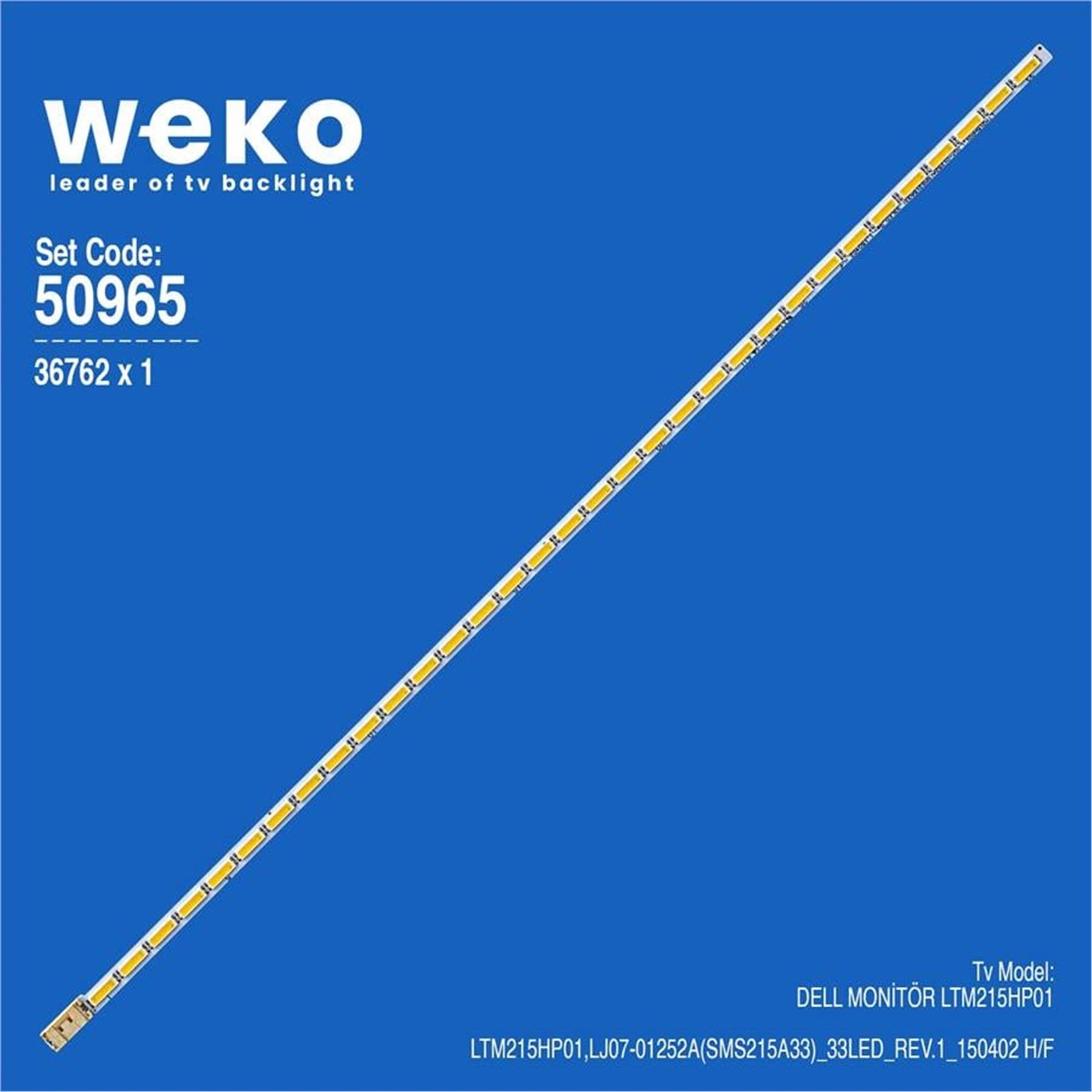 Weko Wkset-5965 36762X1 Ltm215hp01,Lj07-01252A(Sms215a33)_33Led_Rev.1_150402 H/F  1 Adet Led Bar (33Led) - Tv Led Bar