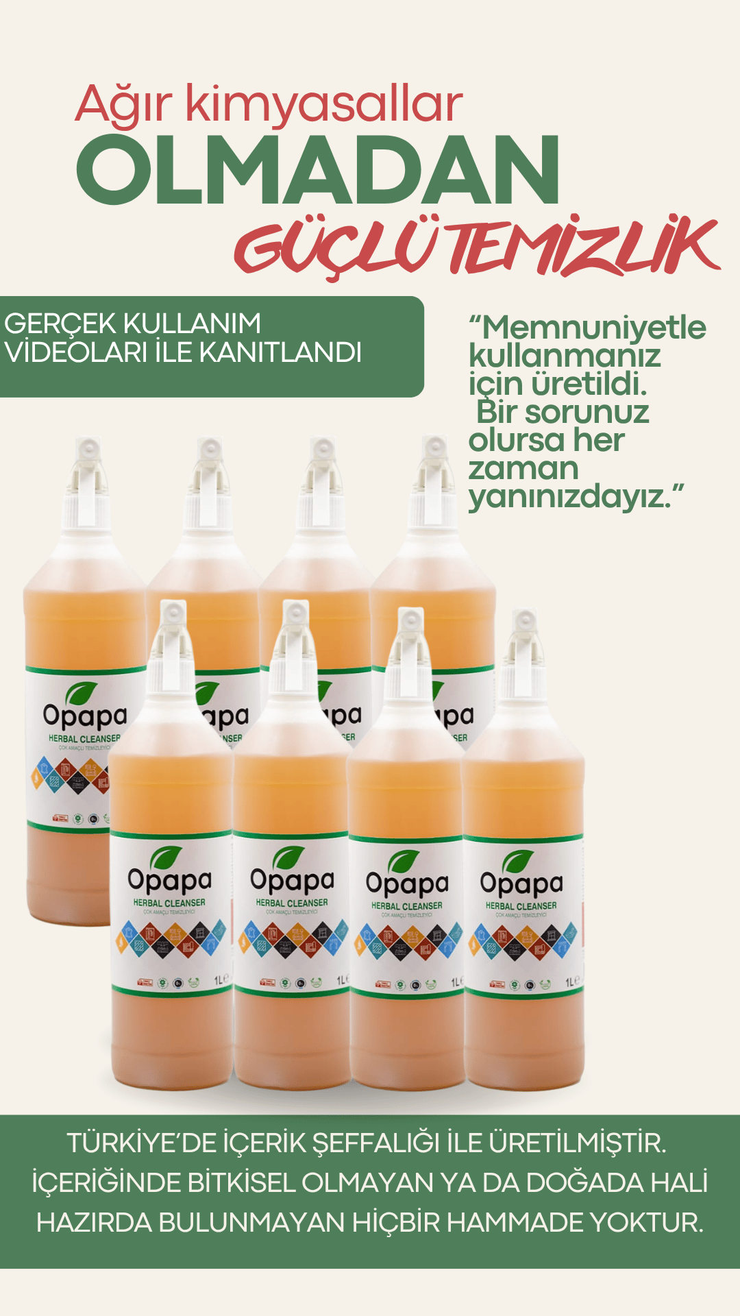 8'Lİ AVANTAJ PAKET GENEL TEMİZLEYİCİ