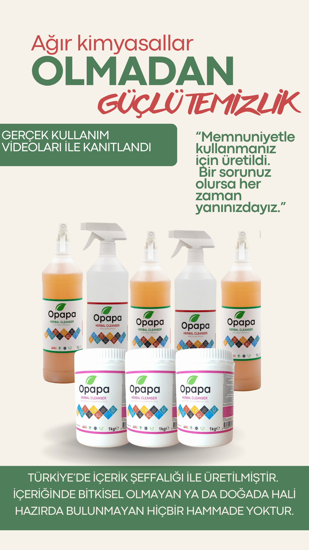 8'Lİ AVANTAJ PAKET GENEL TEMİZLEYİCİ & TOZ ÇAMAŞIR SUYU