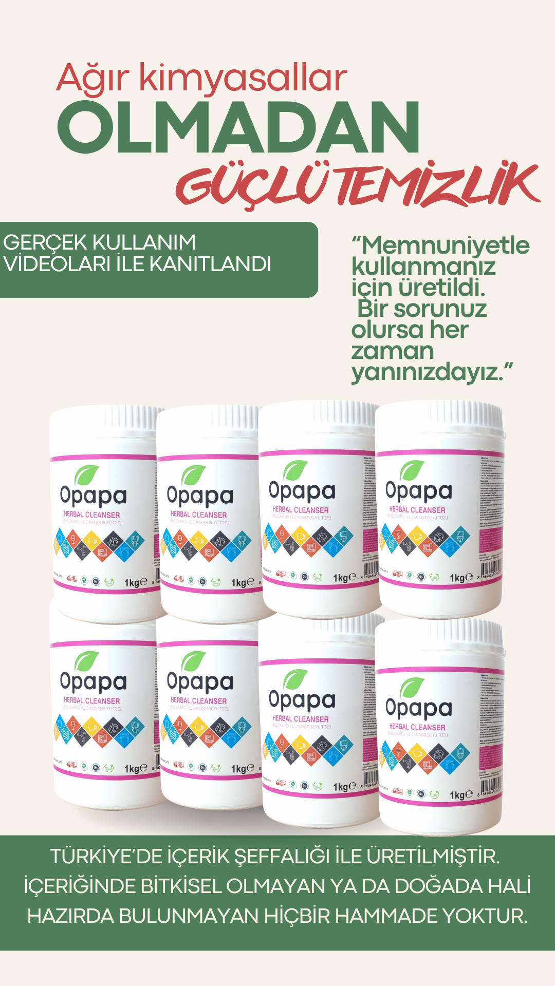 8'Lİ AVANTAJ PAKET LEKE ÇIKARICI & TOZ ÇAMAŞIR SUYU