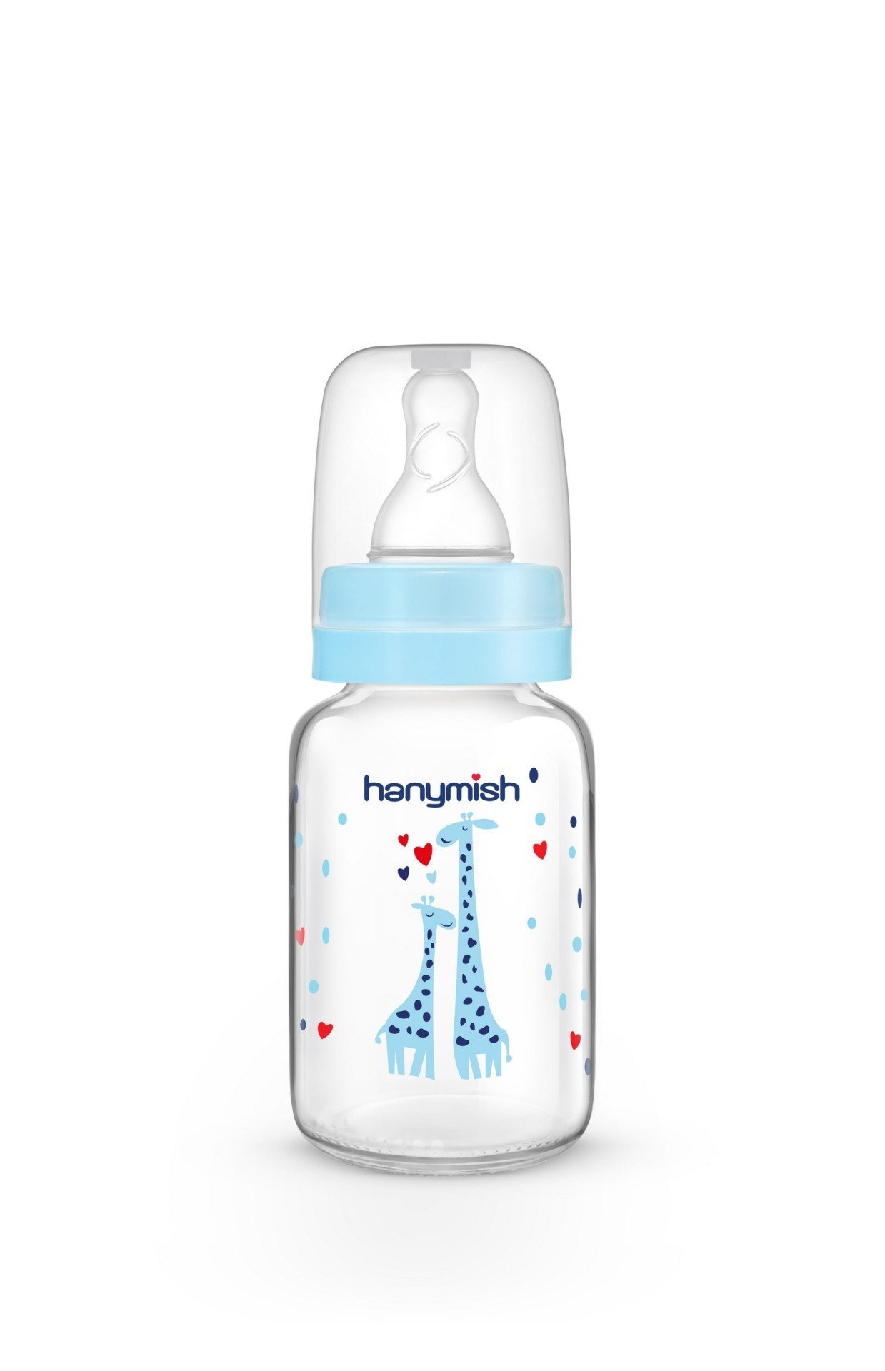 Hanymish Cam Biberon 125 ml 0-6 Ay - Mavi