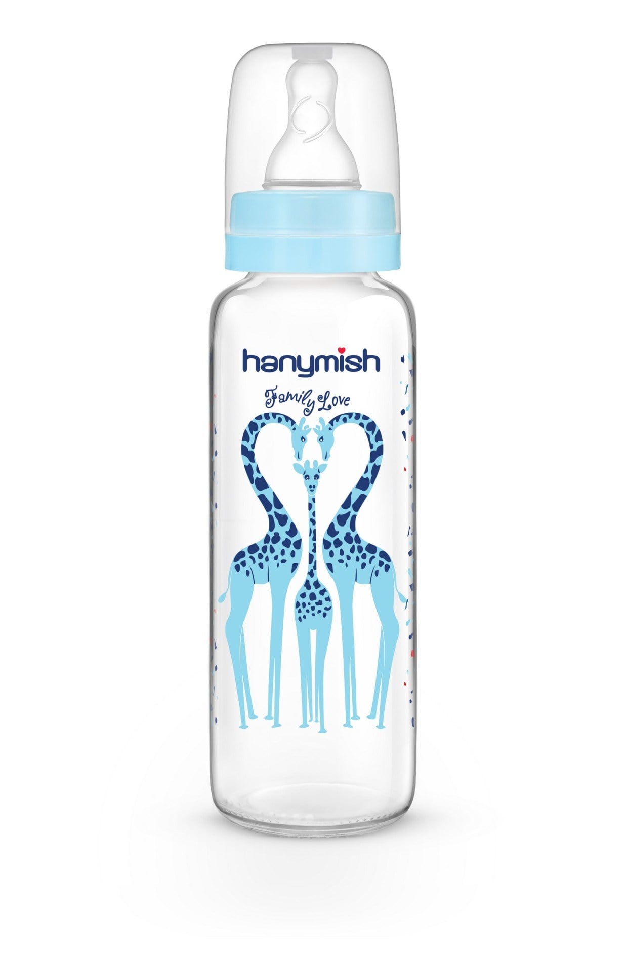Hanymish Cam Biberon 240 ml 0-6 Ay - Mavi
